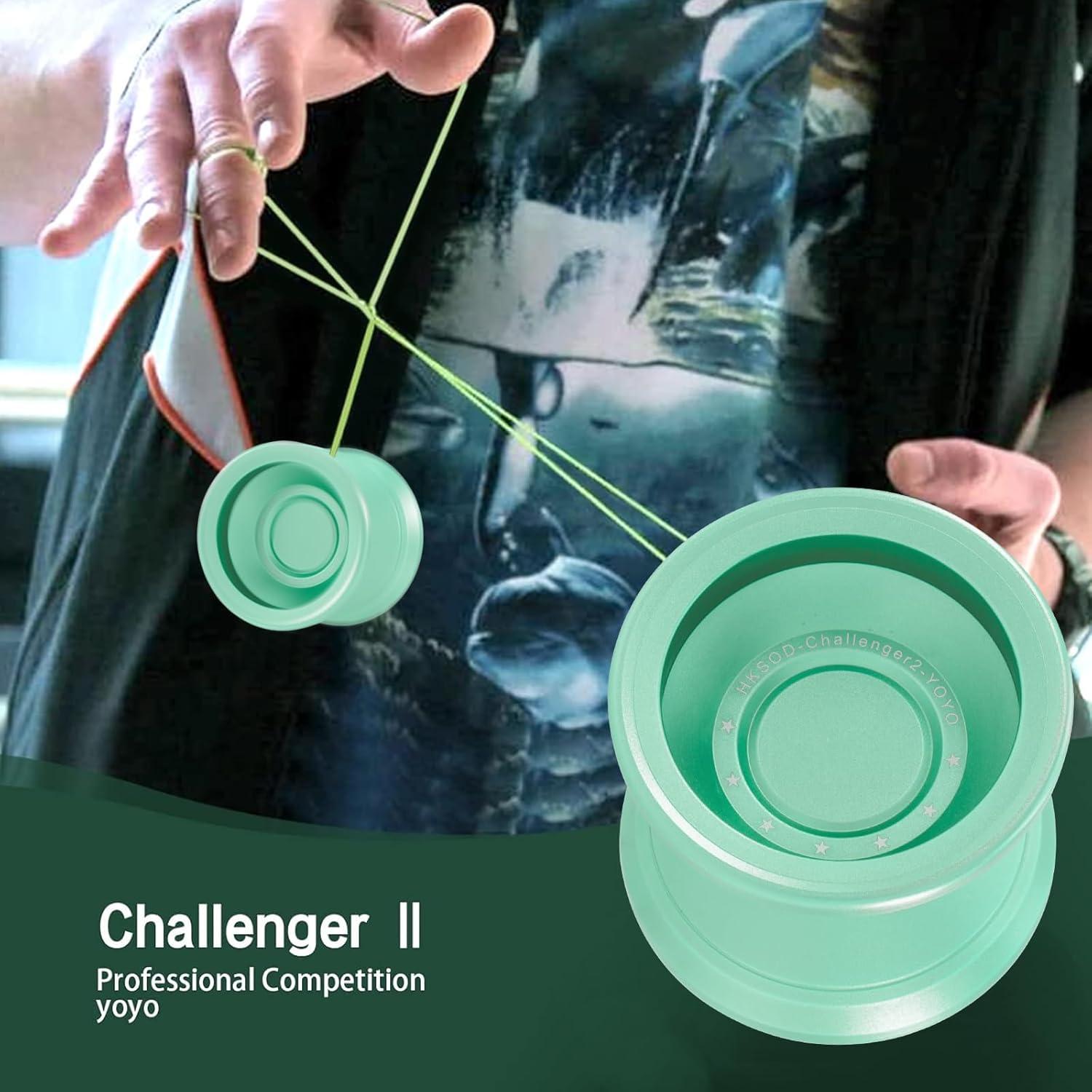 Yoyo Profesional HKSOD Verde para Niños y Adultos - Metal