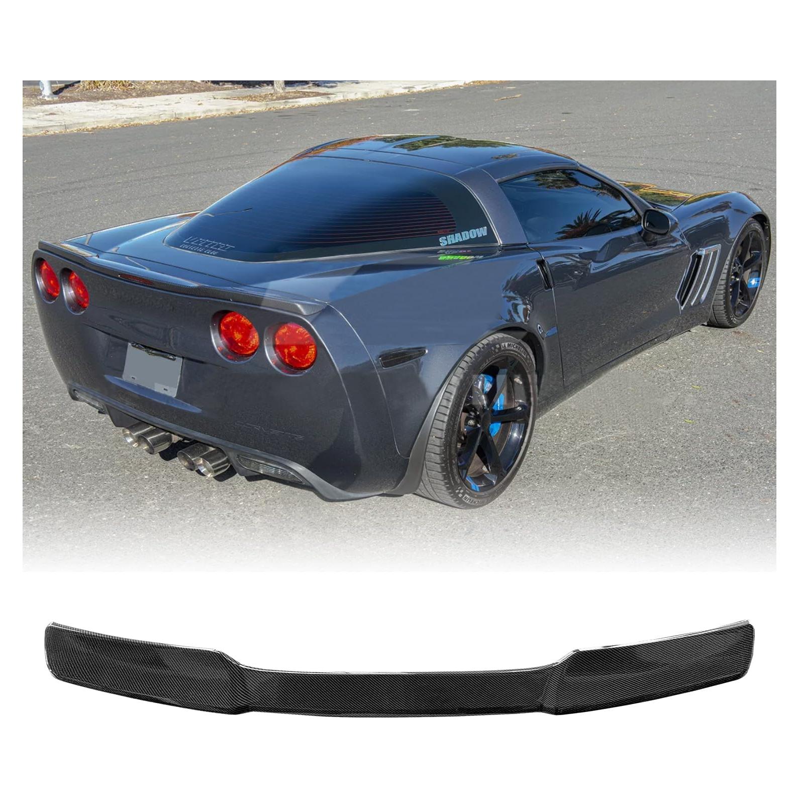 Carbon Fiber Rear Spoiler Wing for 2005-2013 Chevy Corvette C6 ZR1 Rear Trunk Lid Wing Spoiler
