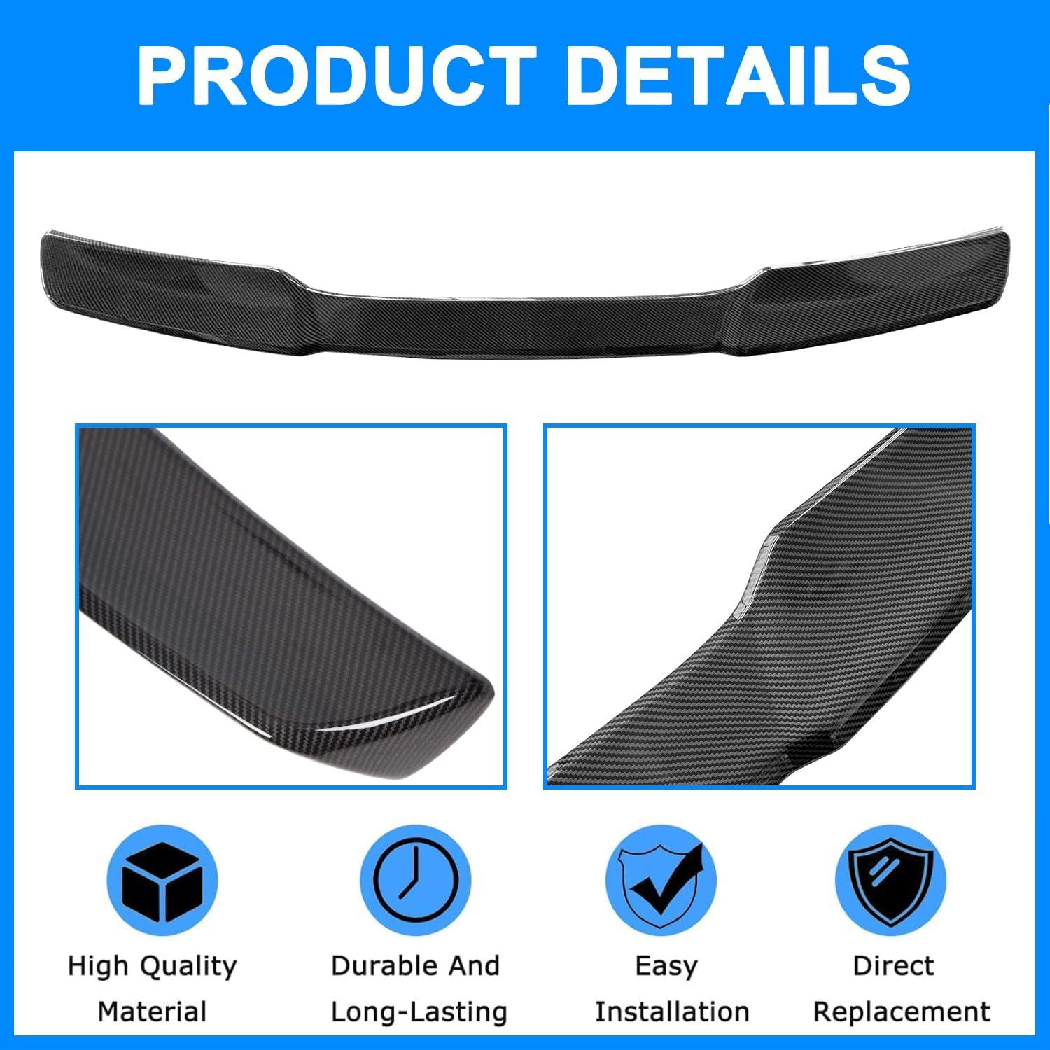 Carbon Fiber Rear Spoiler Wing for 2005-2013 Chevy Corvette C6 ZR1 Rear Trunk Lid Wing Spoiler