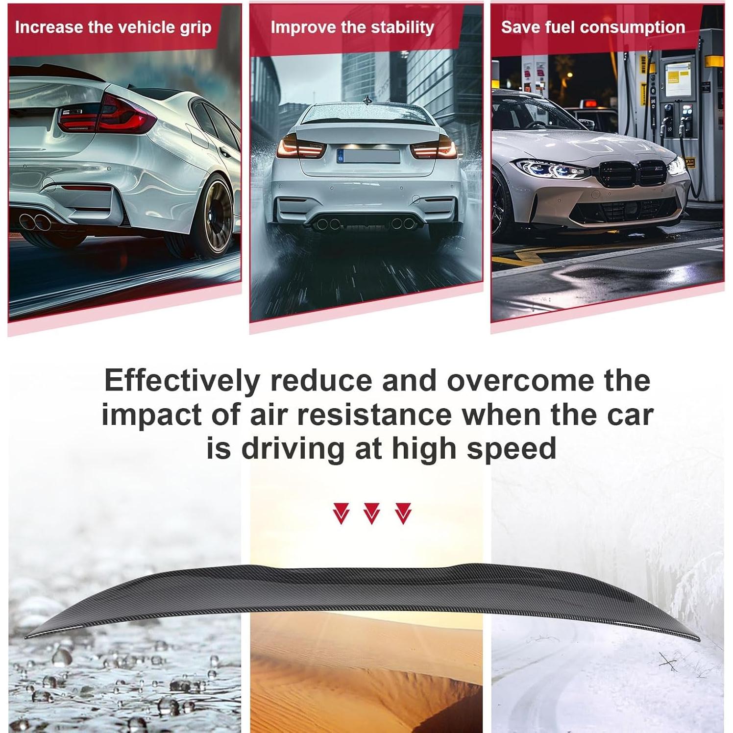 Alerón Trasero Fibra de Carbono ECOTRIC para BMW F80 M3/F30