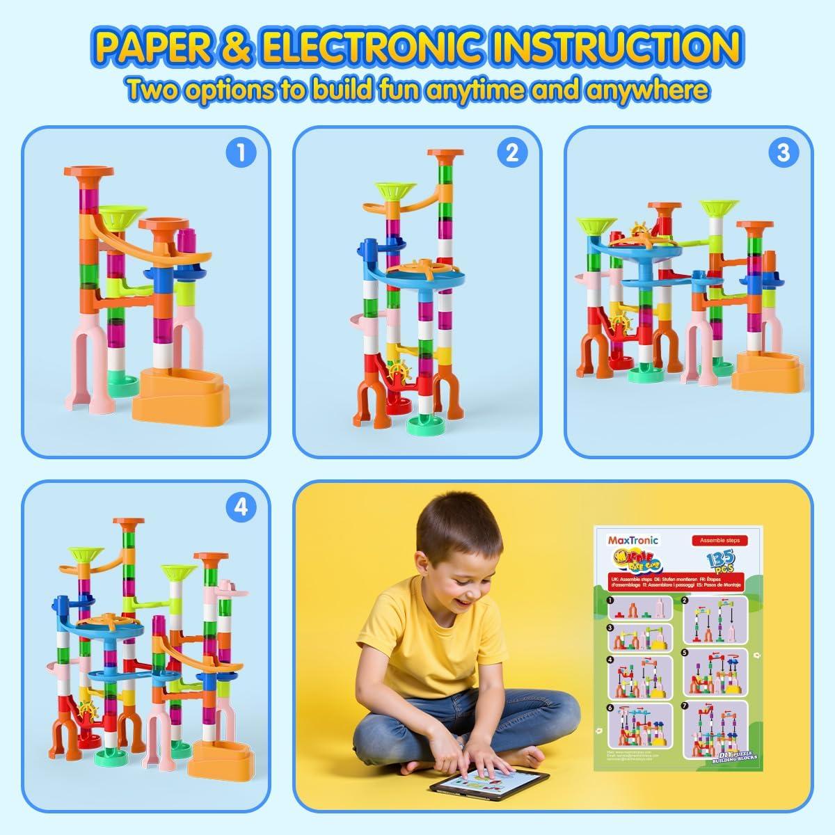 Juego de Canicas MaxTronic 135 PCS Pistas Educativas