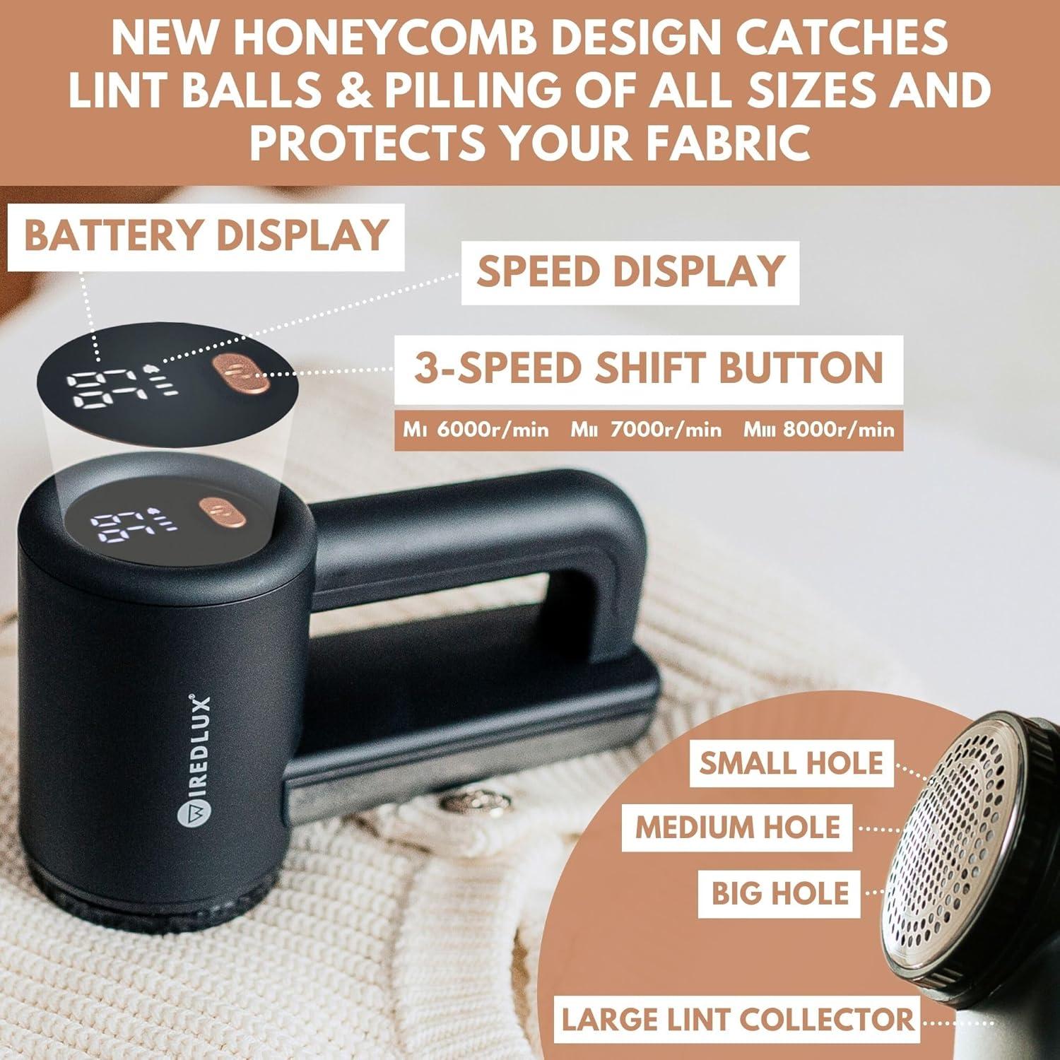 Afeitadora de tela WiredLux FS-9955A 3 velocidades USB