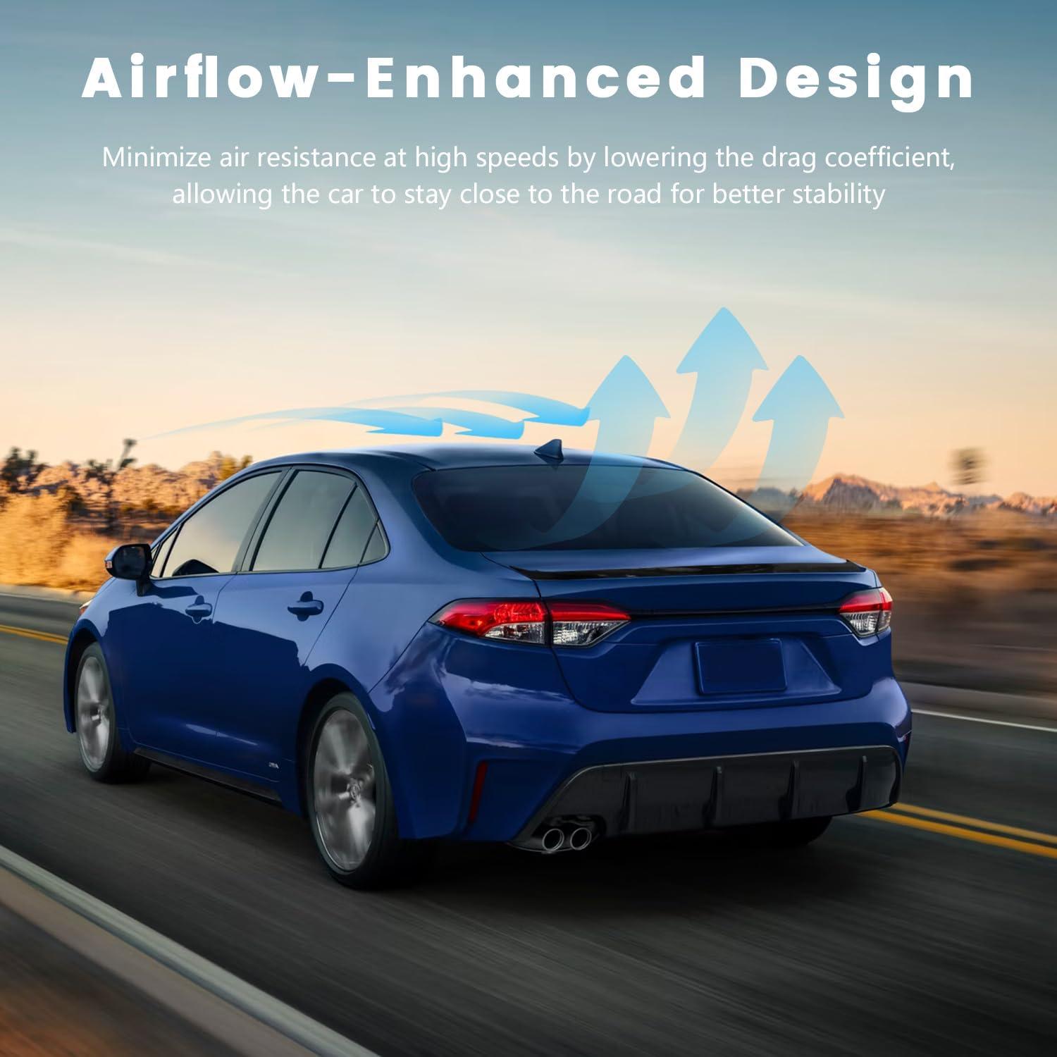 Spoiler Trasero para Toyota Corolla 2020-2024 ABS Sin Perforación