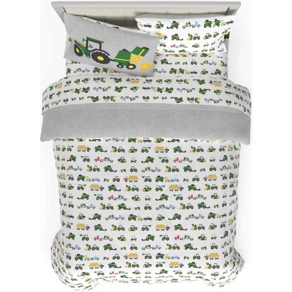 Juego de Cama John Deere 5 Piezas Matrimonial Microfibra