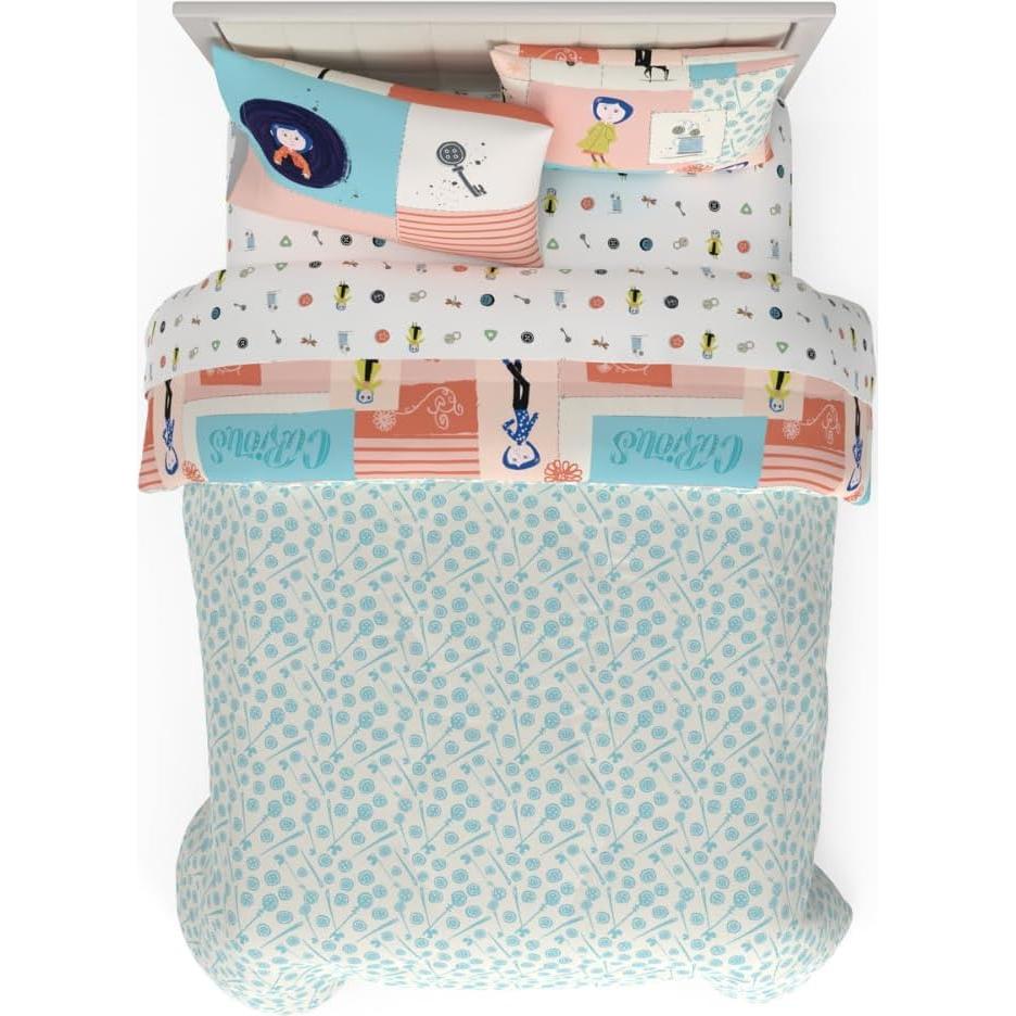 Juego de Cama Coraline Franco 7 Piezas Microfibra