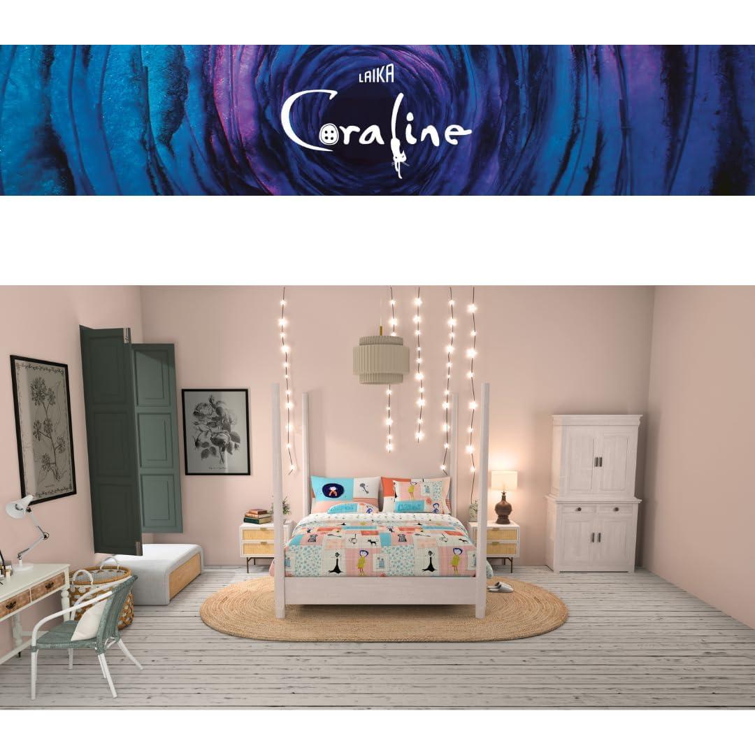 Juego de Cama Coraline Franco 7 Piezas Microfibra