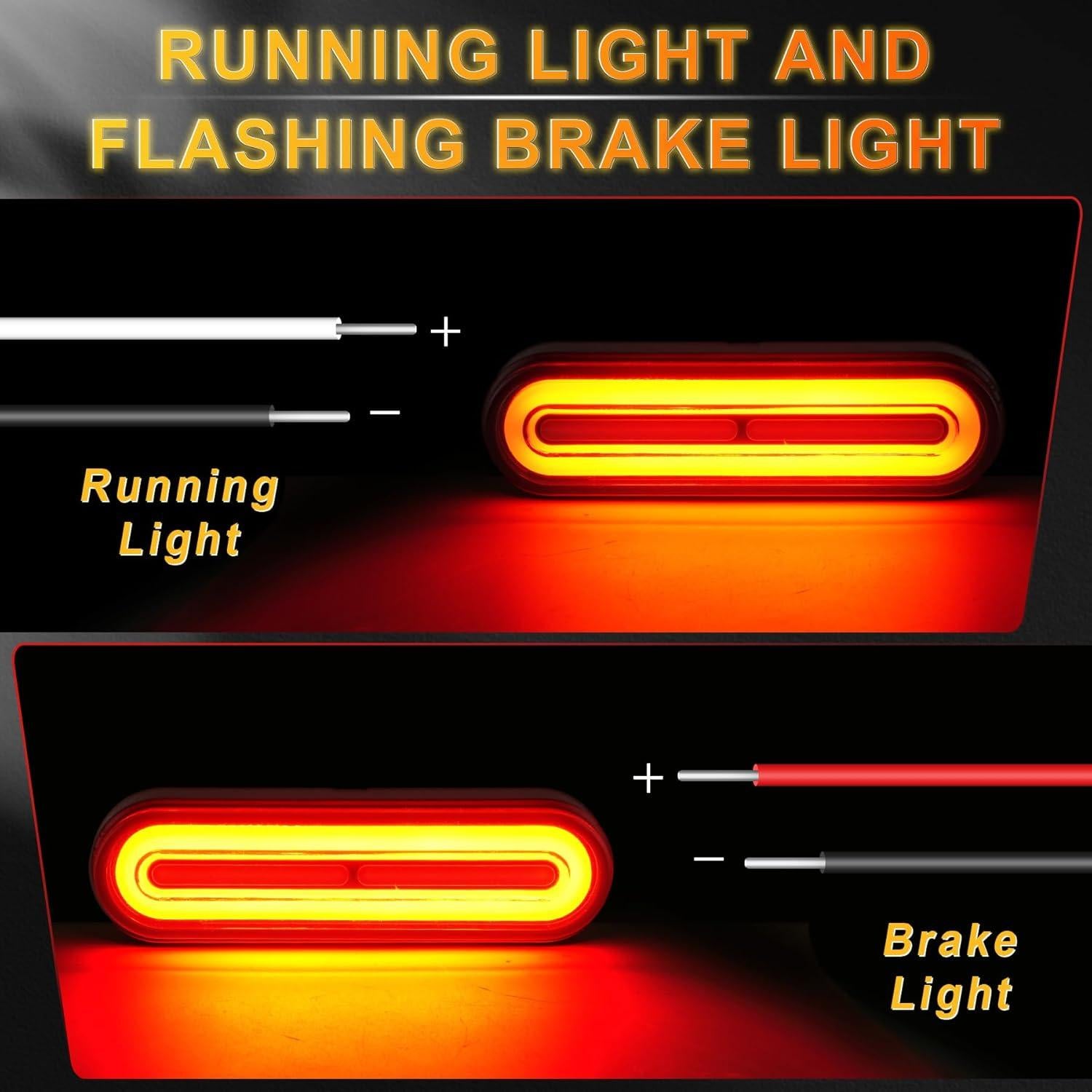 Luz Trasera LED iFunyLED 12V-80V 3 en 1 para Motocicleta