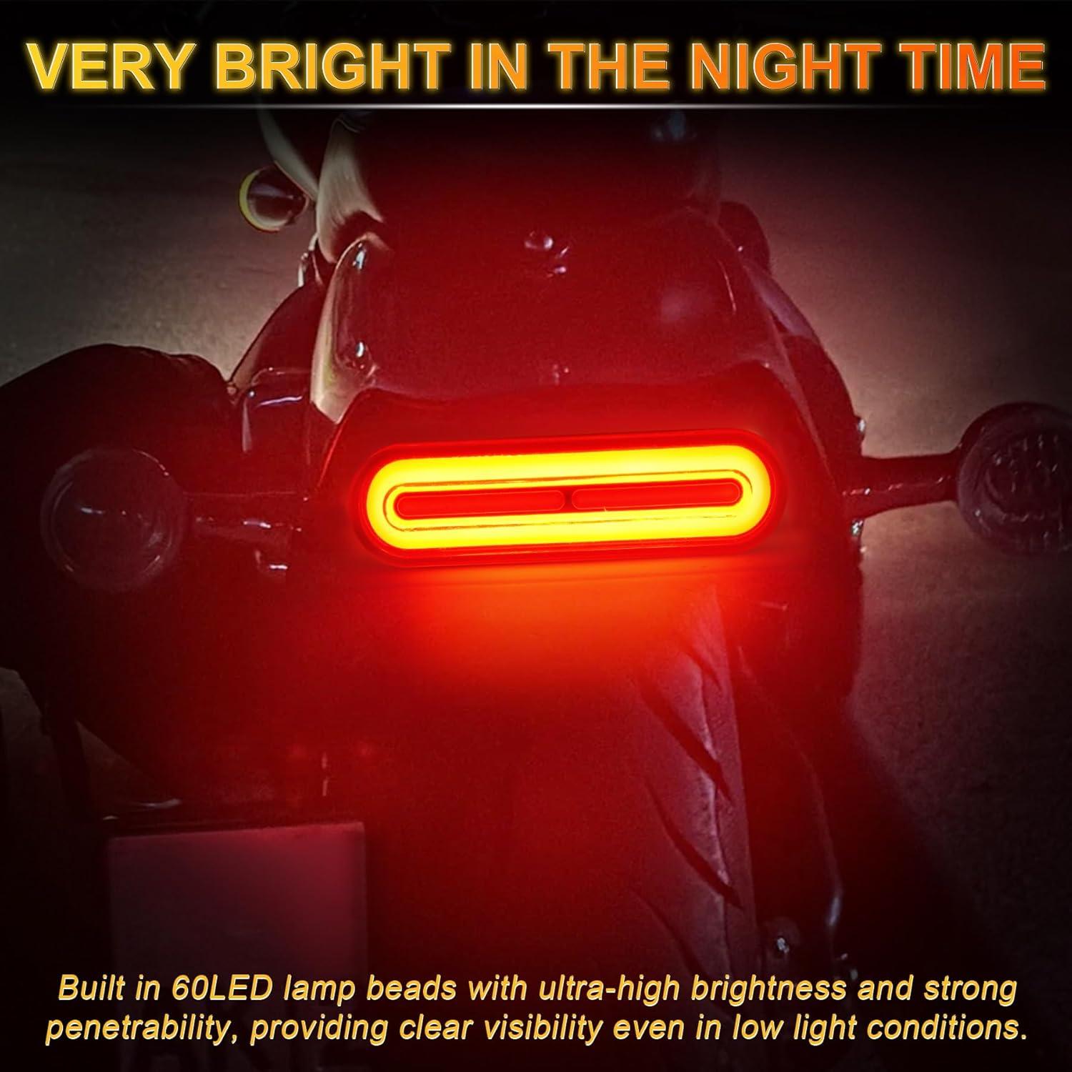 Luz Trasera LED iFunyLED 12V-80V 3 en 1 para Motocicleta