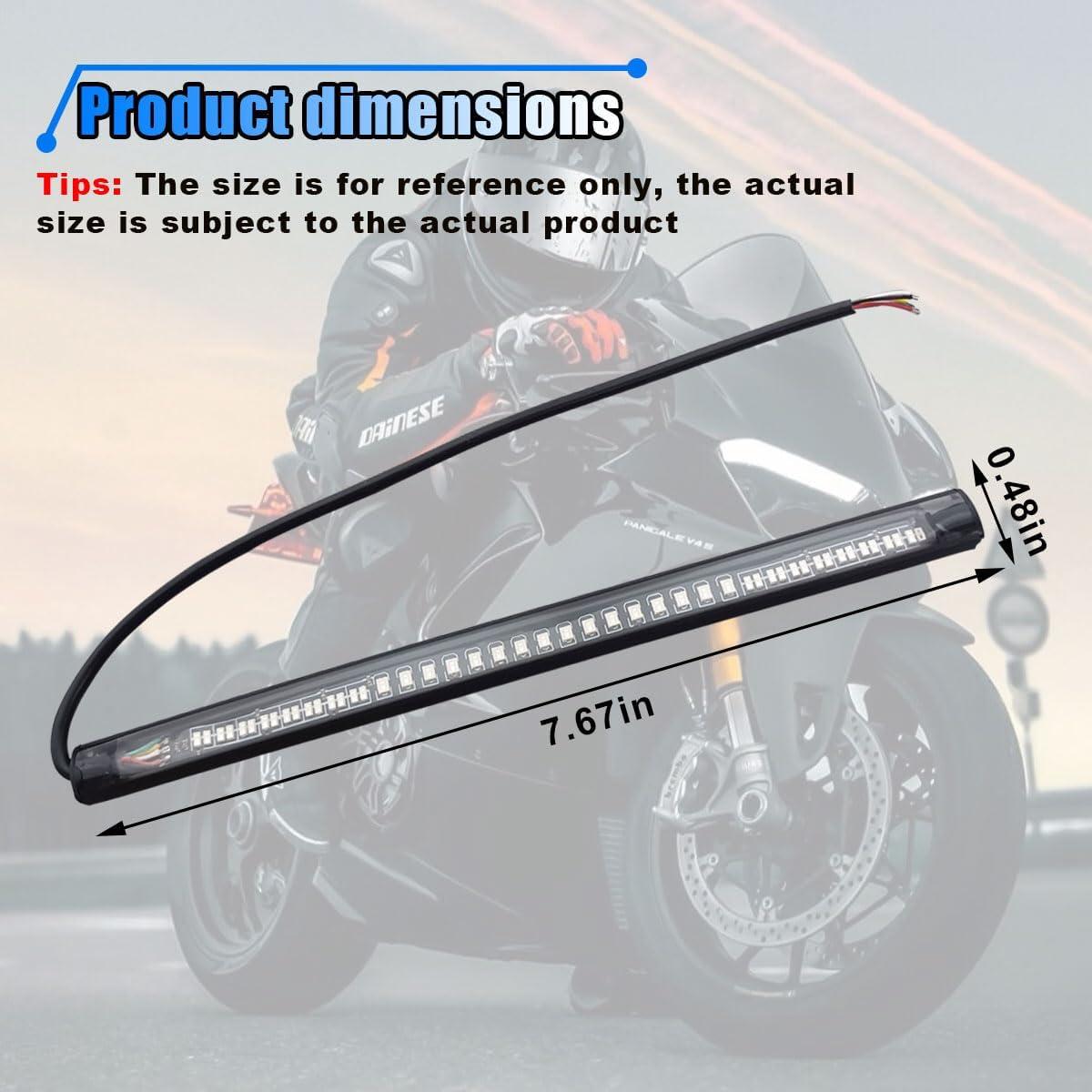 Barra de Luz LED Flexible KITUREK 48LED Impermeable Rojo