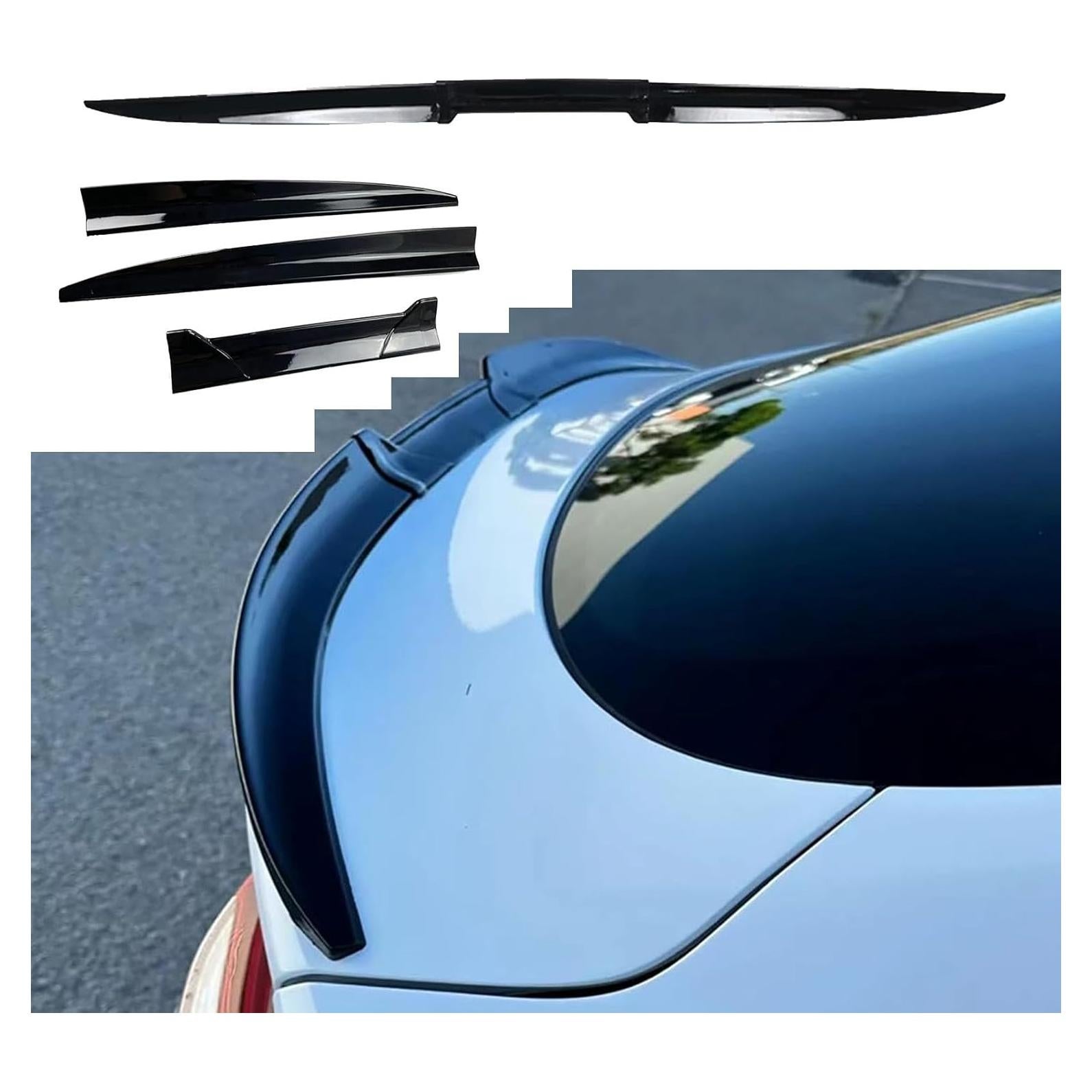 Spoiler Trasero Peugeot 207 2008-2014, Accesorios PU Negro