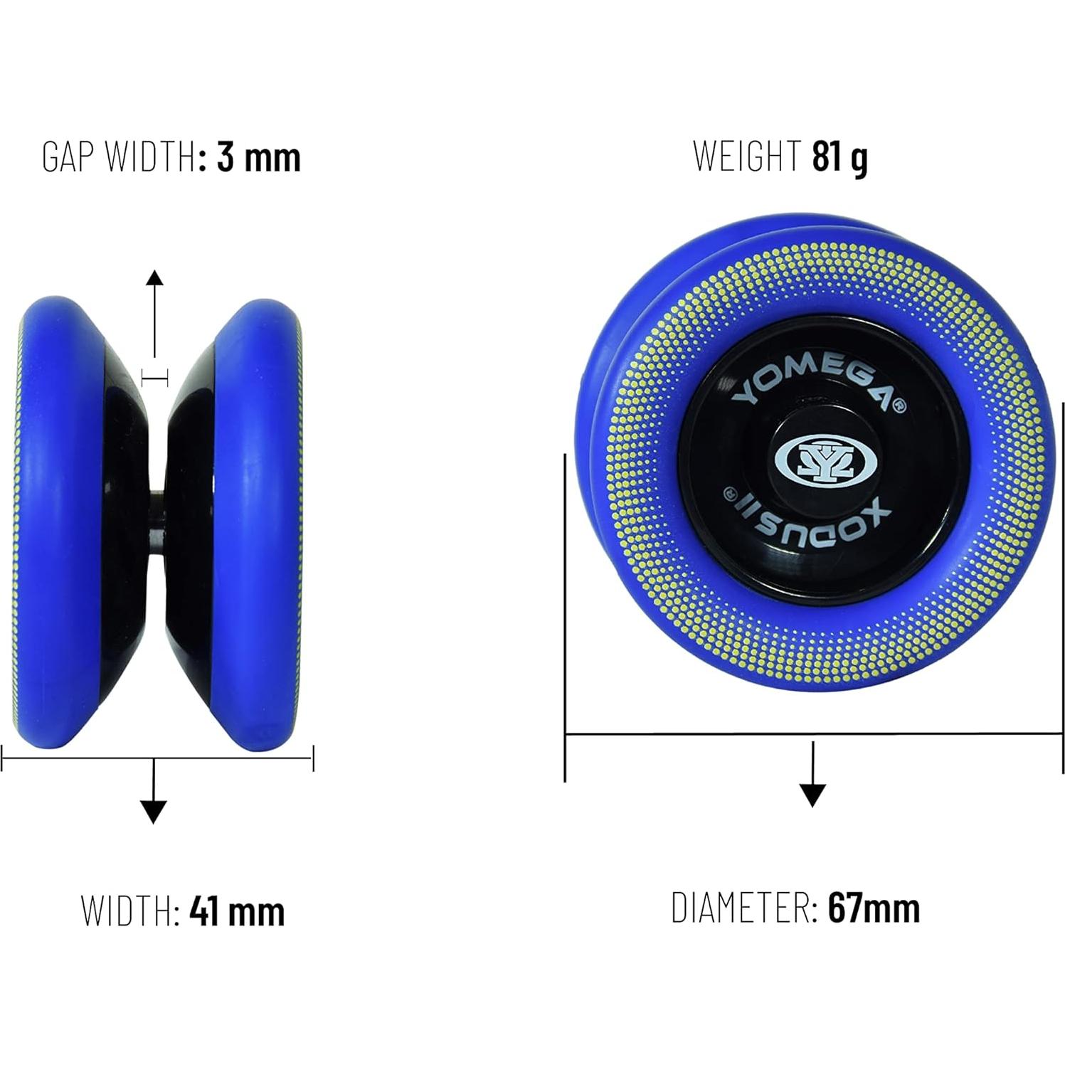 Yoyo Yomega Xodus II Azul - Profesional Intermedio