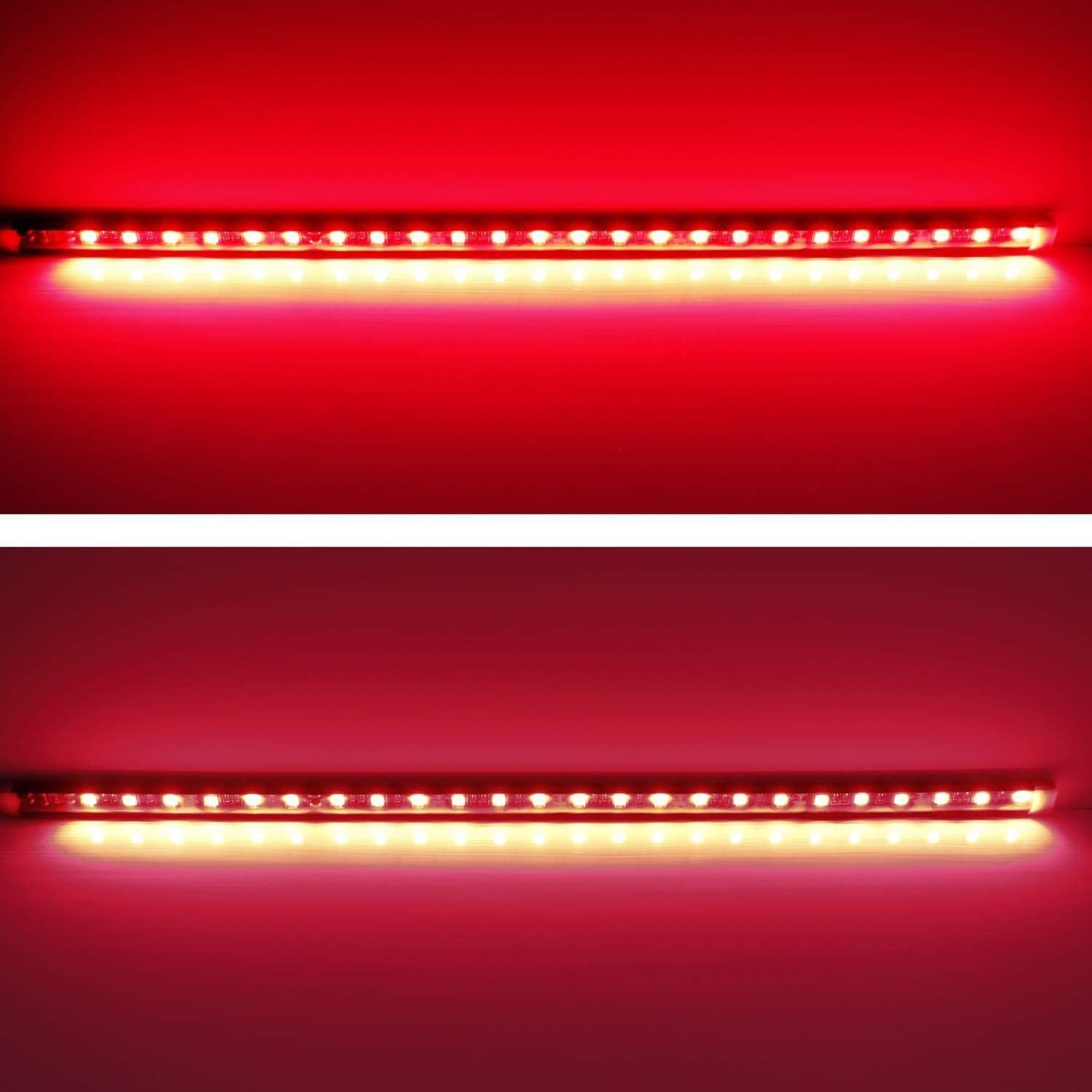 Tira de Luz LED Roja iJDMTOY 43.18 cm para Puerta Trasera