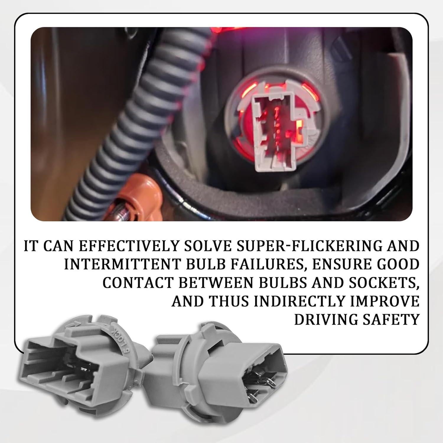 Zócalo de Luz Trasera Hirificing para Honda y Acura 2PCS