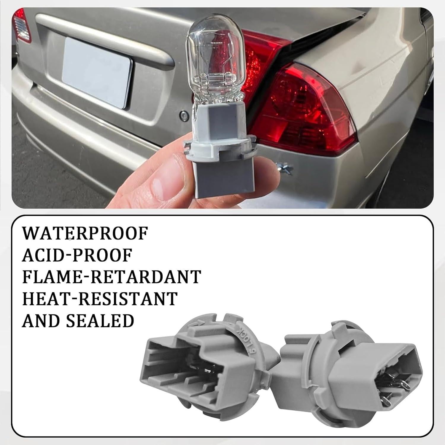 Zócalo de Luz Trasera Hirificing para Honda y Acura 2PCS