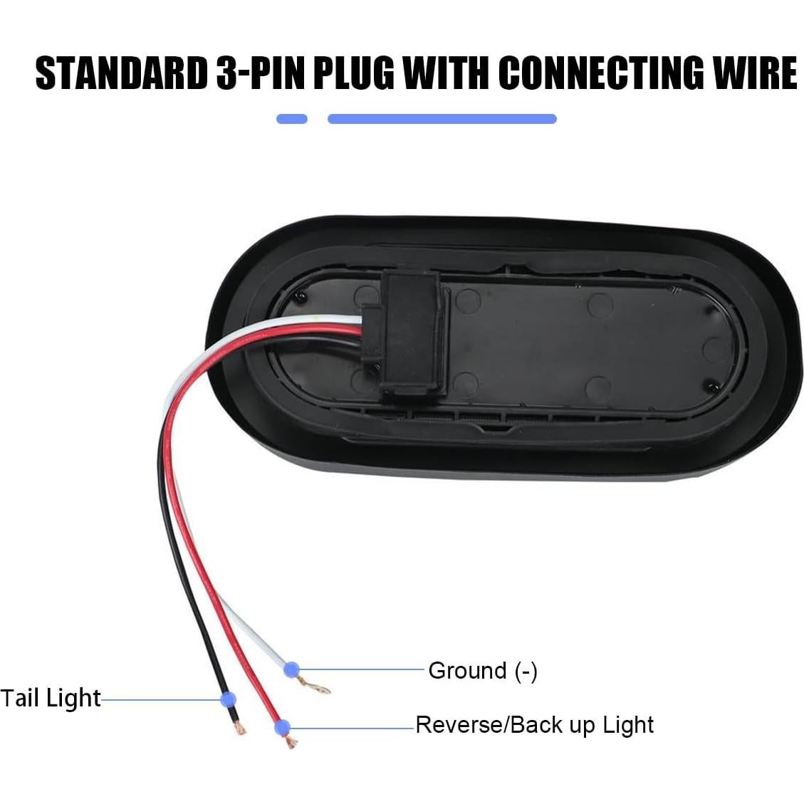 Luz de Remolque AICEL LED Amarilla 2PCS 19cm Impermeable
