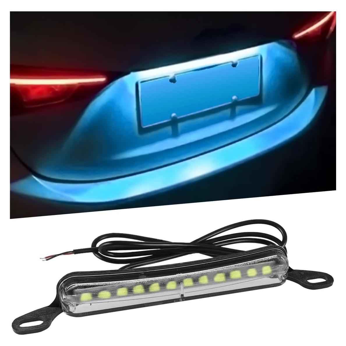 Luz de Placa de Licencia LED ZIMISI 12V Impermeable Azul