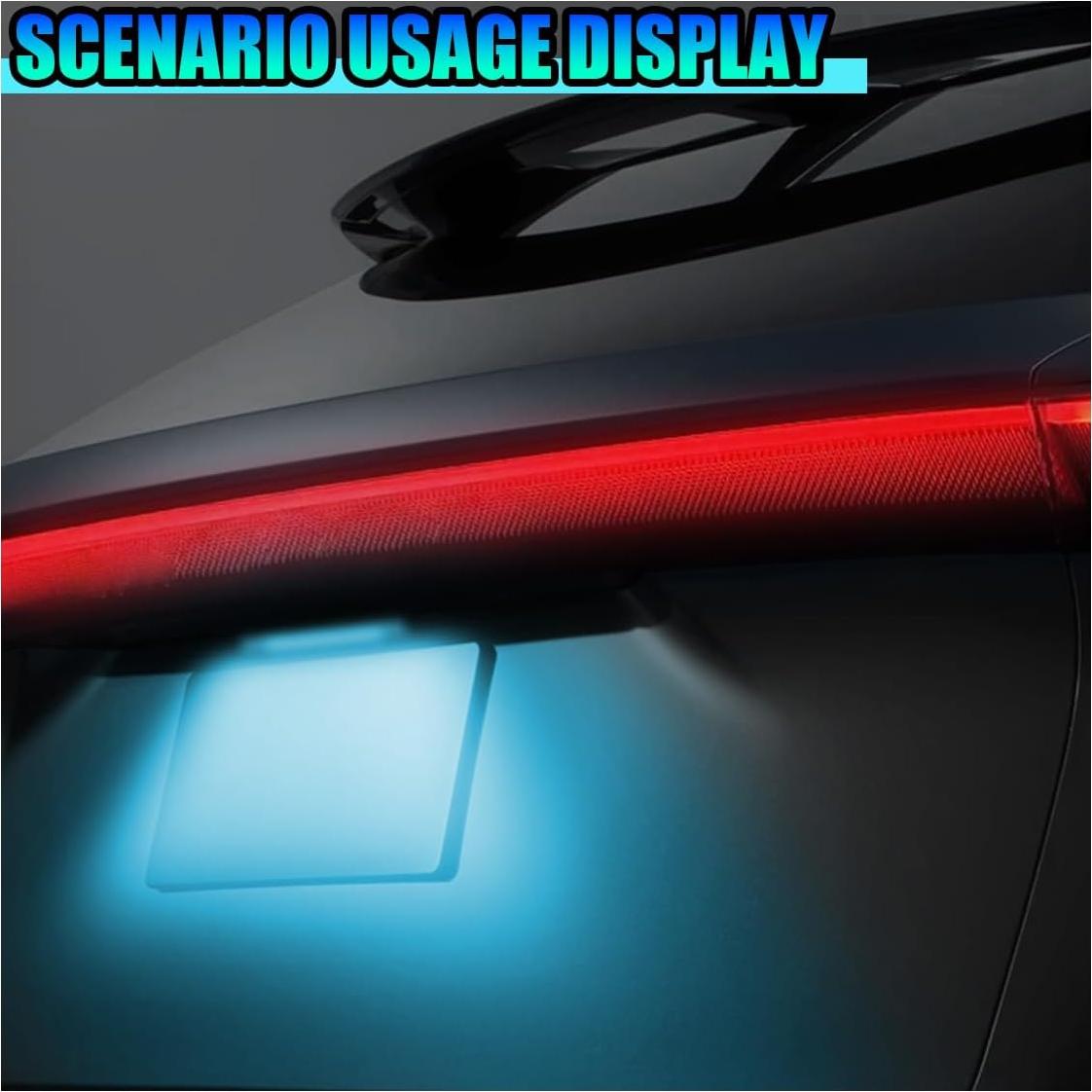 Luz de Placa de Licencia LED ZIMISI 12V Impermeable Azul