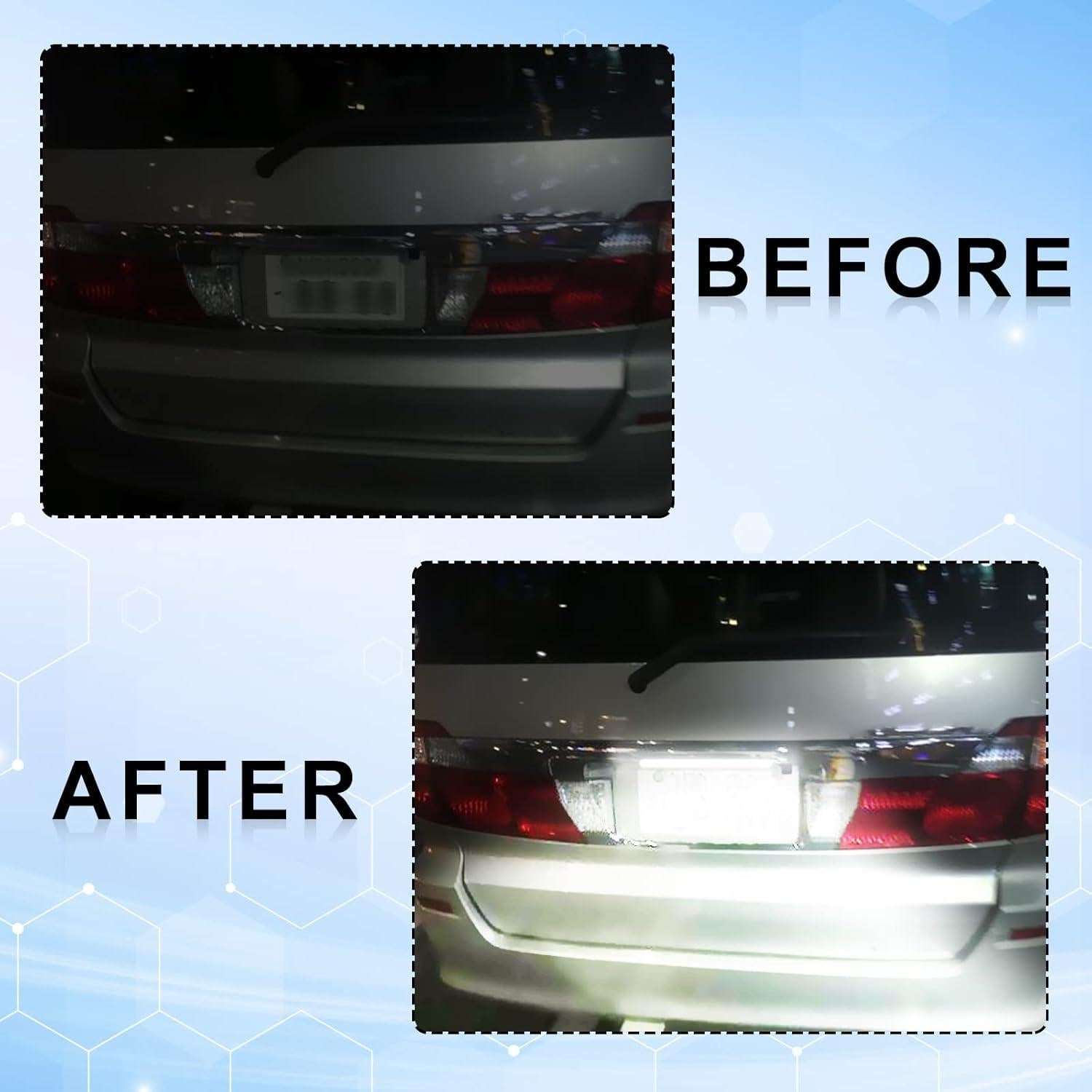 Luz de Placa de Licencia LED KEVWR 6000K Universal 12V