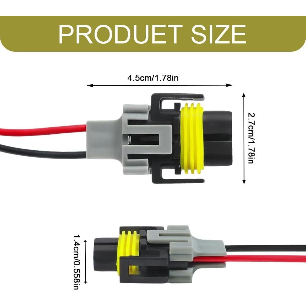 Conector de Arnés de Luz Antiniebla RGOAANC H8/H9/H11 12V
