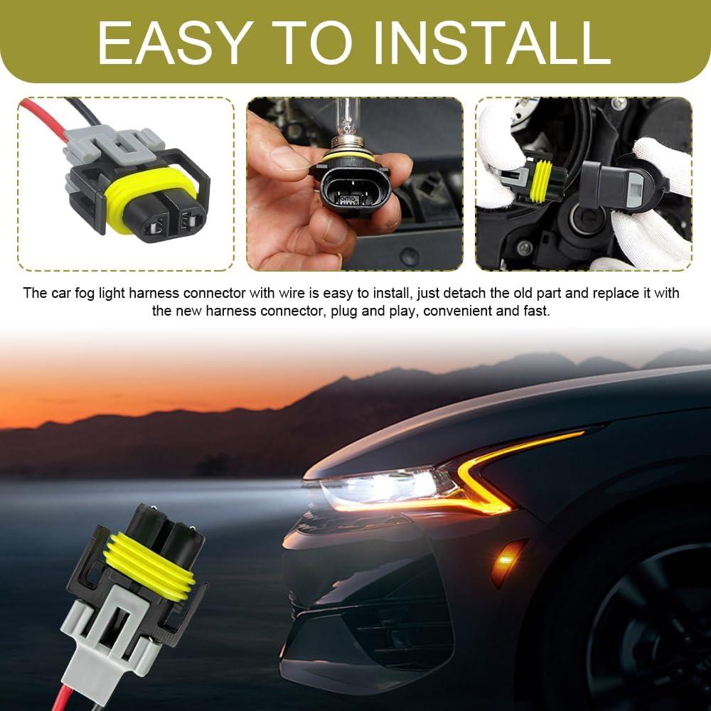 Conector de Arnés de Luz Antiniebla RGOAANC H8/H9/H11 12V