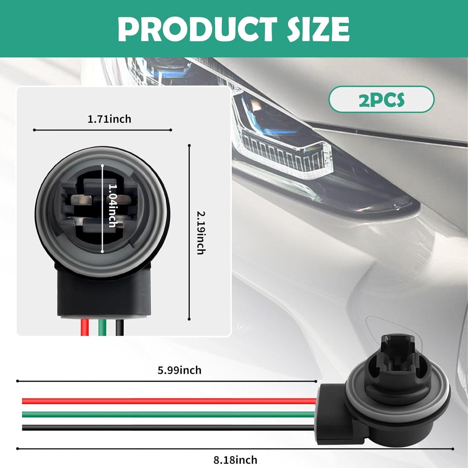 Zócalo de Bombilla 3157 Figpade - 2 Piezas Impermeables