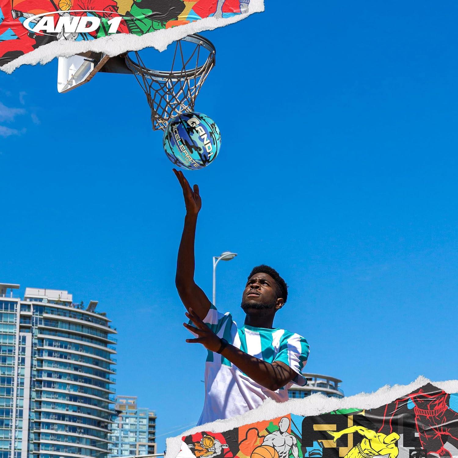 Balón de baloncesto AND1 Xcelerate Tamaño 7 con bomba