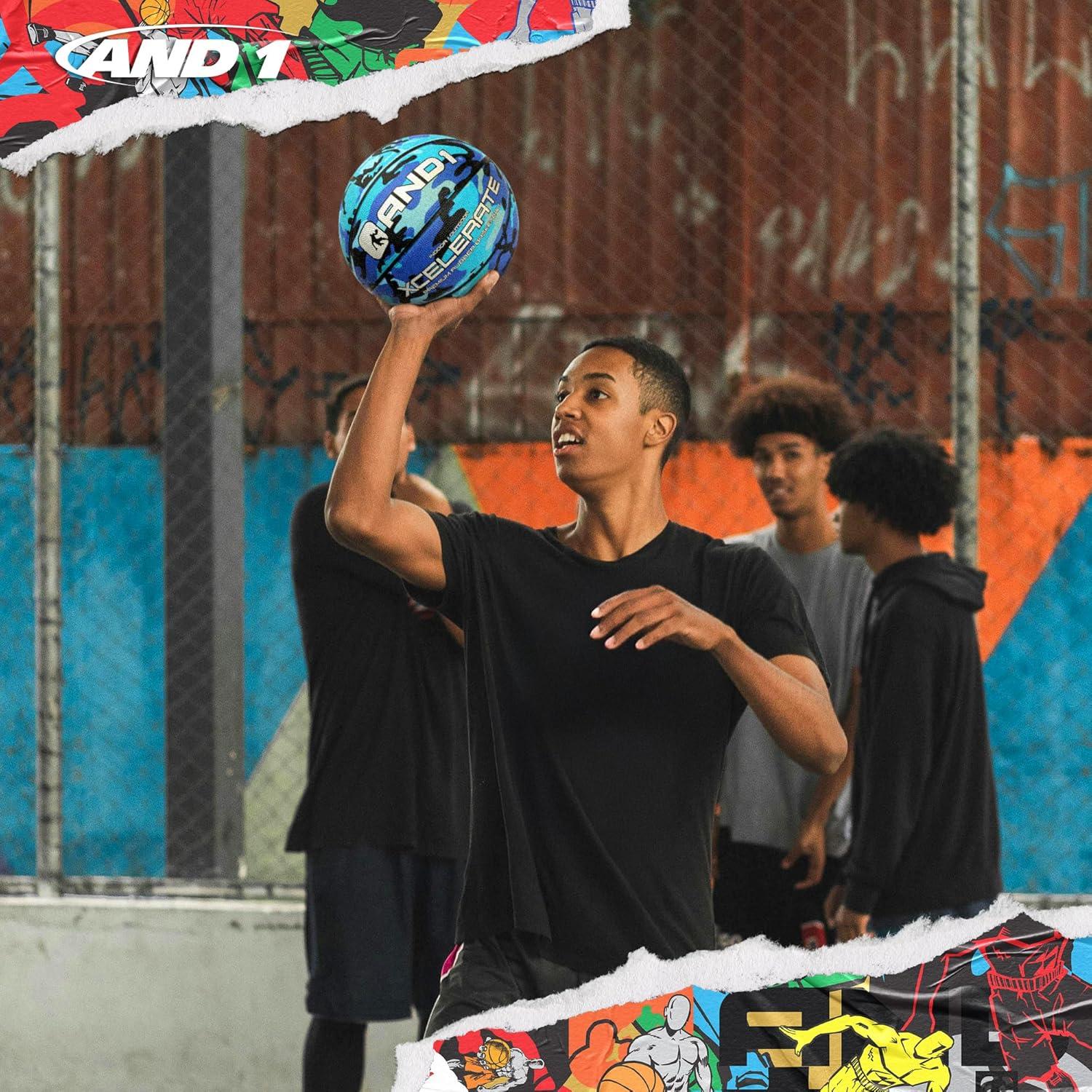 Balón de baloncesto AND1 Xcelerate Tamaño 7 con bomba