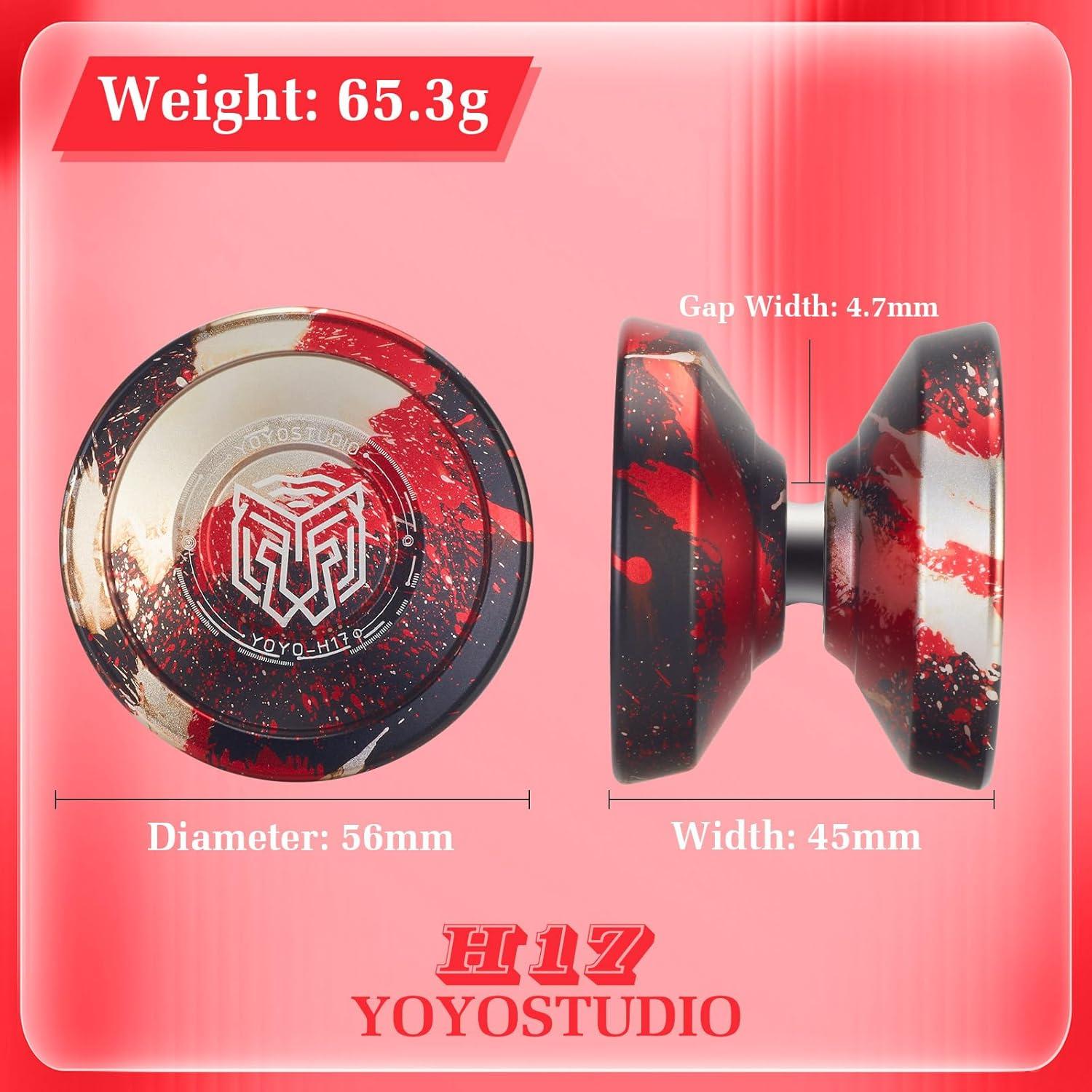 Yoyo Profesional YOYOSTUDIO Doble Función 5.08 cm Metal