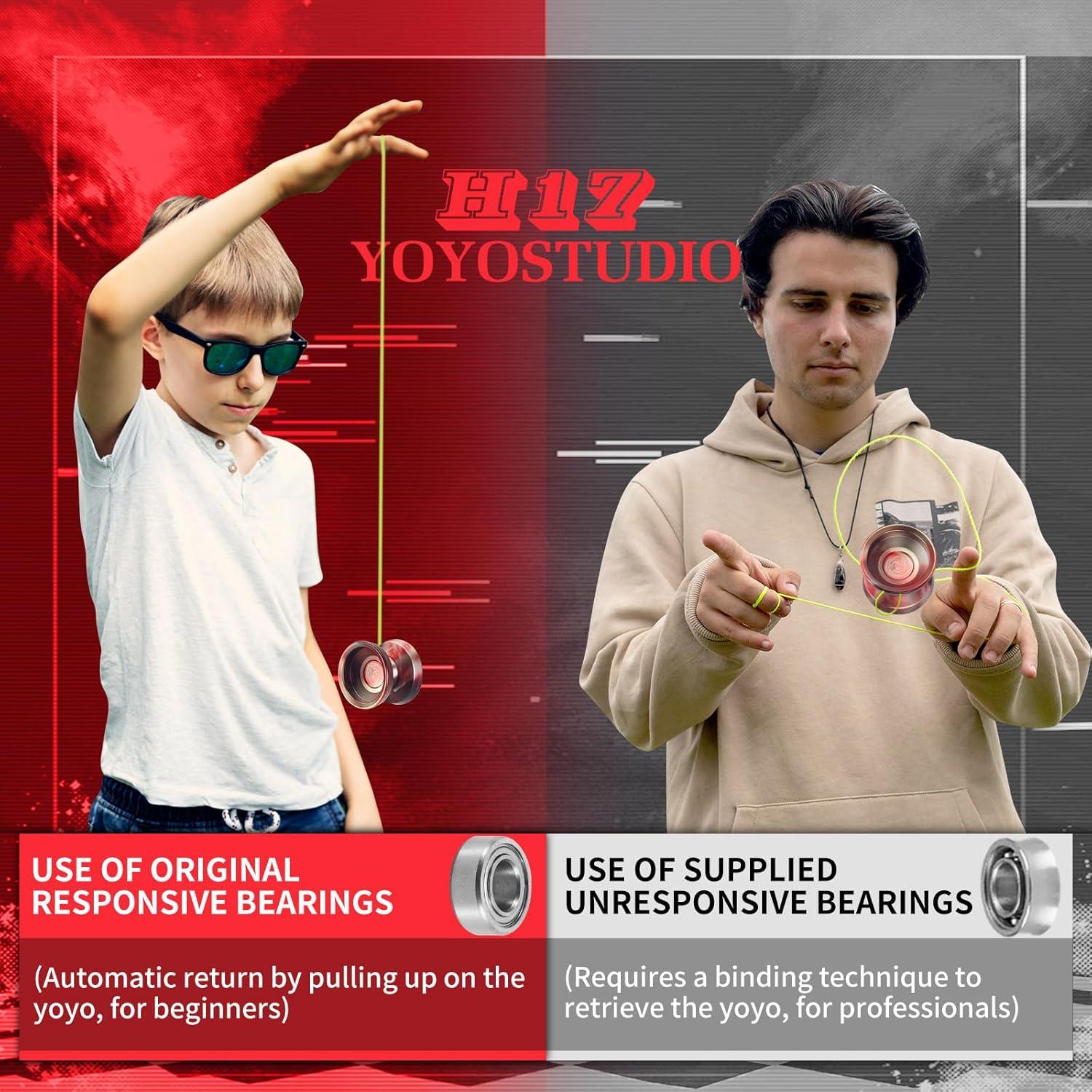 Yoyo Profesional YOYOSTUDIO Doble Función 5.08 cm Metal