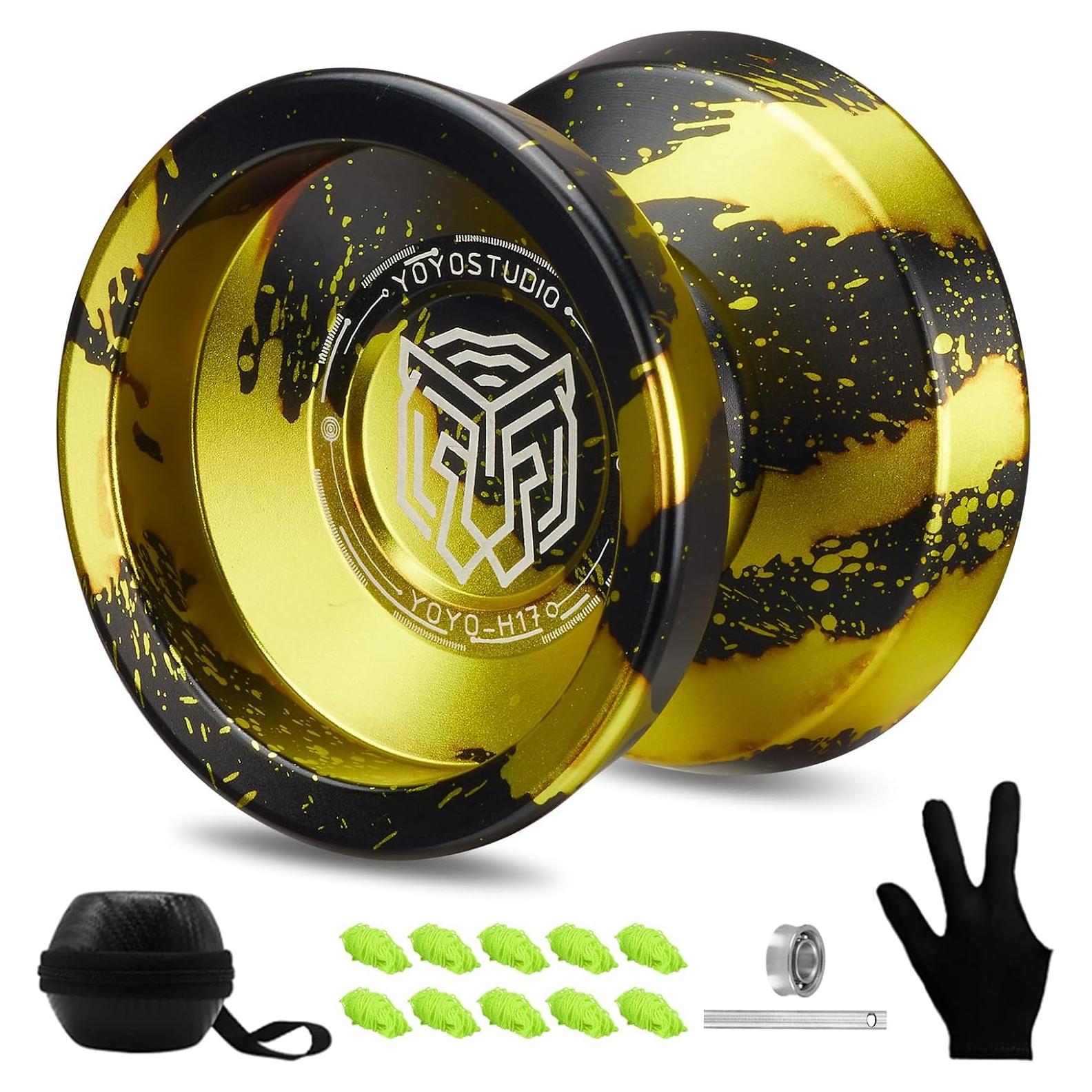 Yoyo Profesional YOYOSTUDIO H17 Doble Función Negro/Dorado