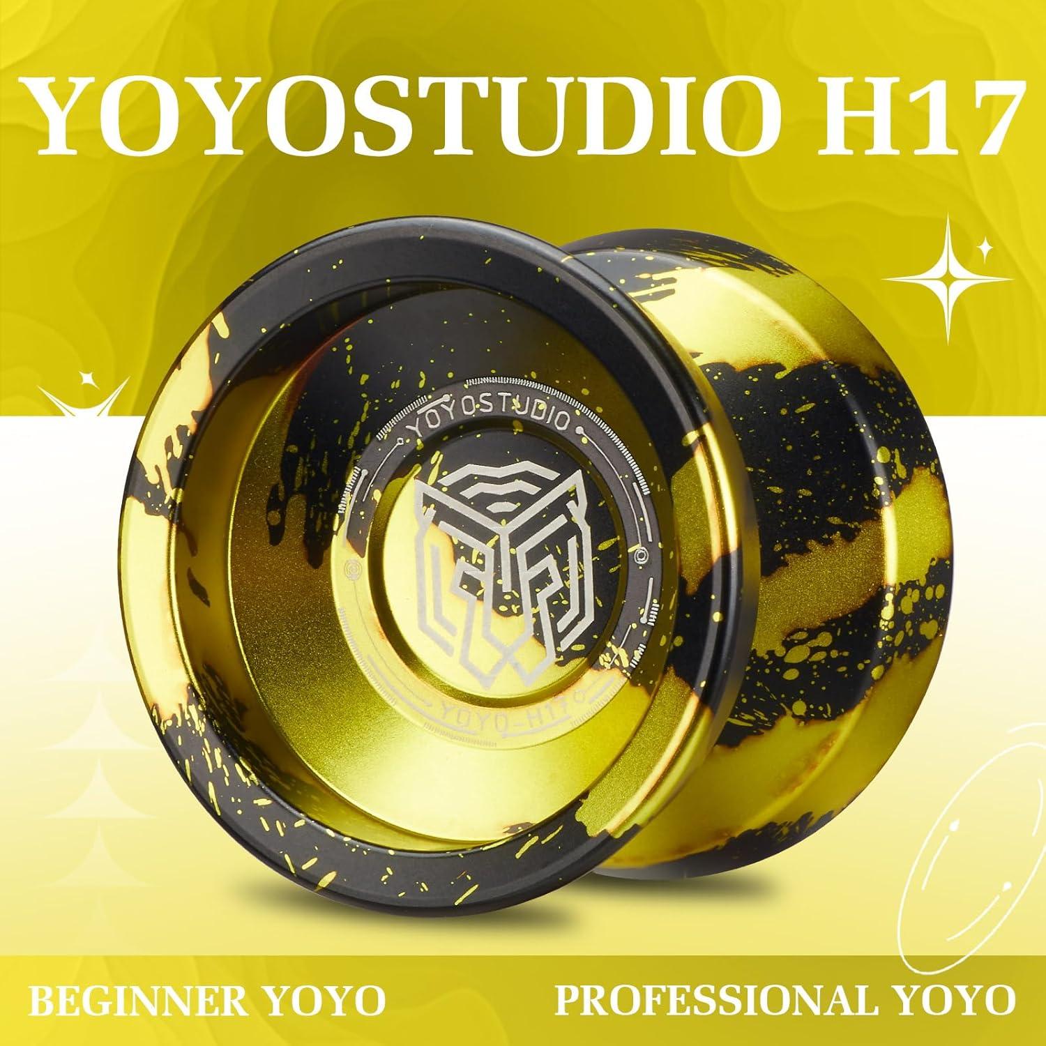 Yoyo Profesional YOYOSTUDIO H17 Doble Función Negro/Dorado