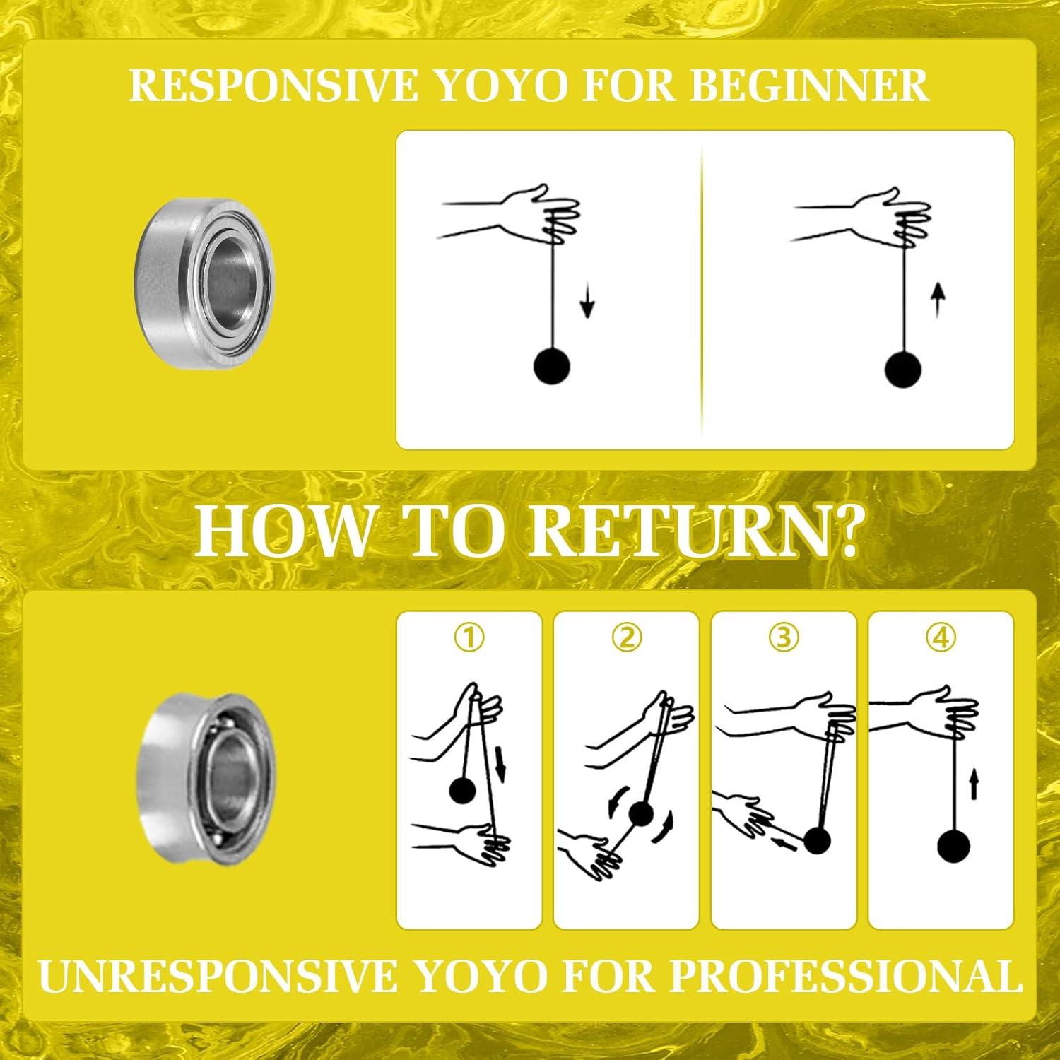 Yoyo Profesional YOYOSTUDIO H17 Doble Función Negro/Dorado