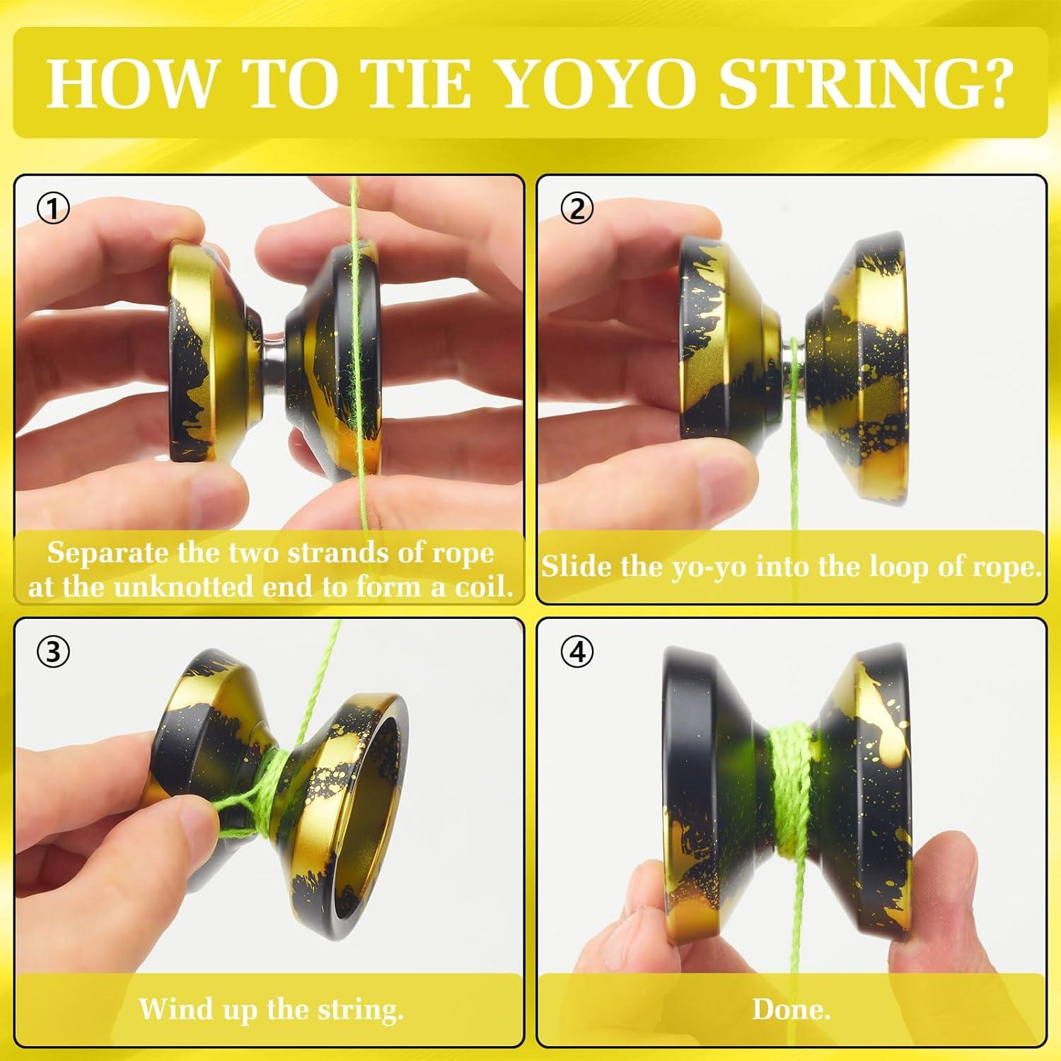 Yoyo Profesional YOYOSTUDIO H17 Doble Función Negro/Dorado