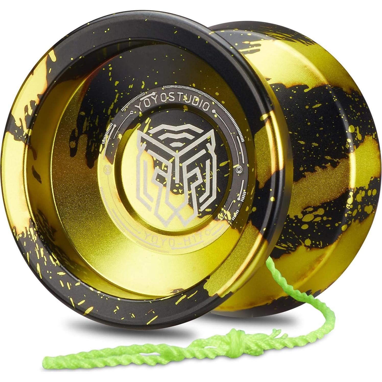 Yoyo Profesional YOYOSTUDIO H17 Doble Función Negro/Dorado