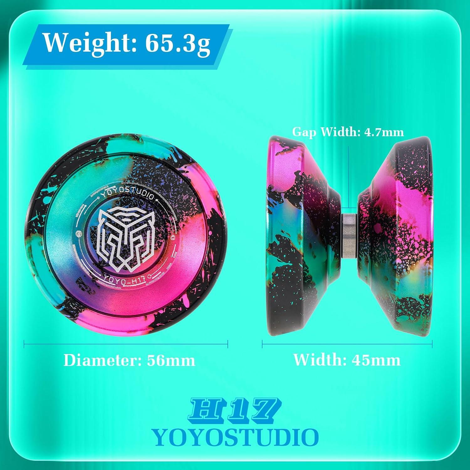 Yoyo Profesional YOYOSTUDIO H17 Metal 56mm para Trucos