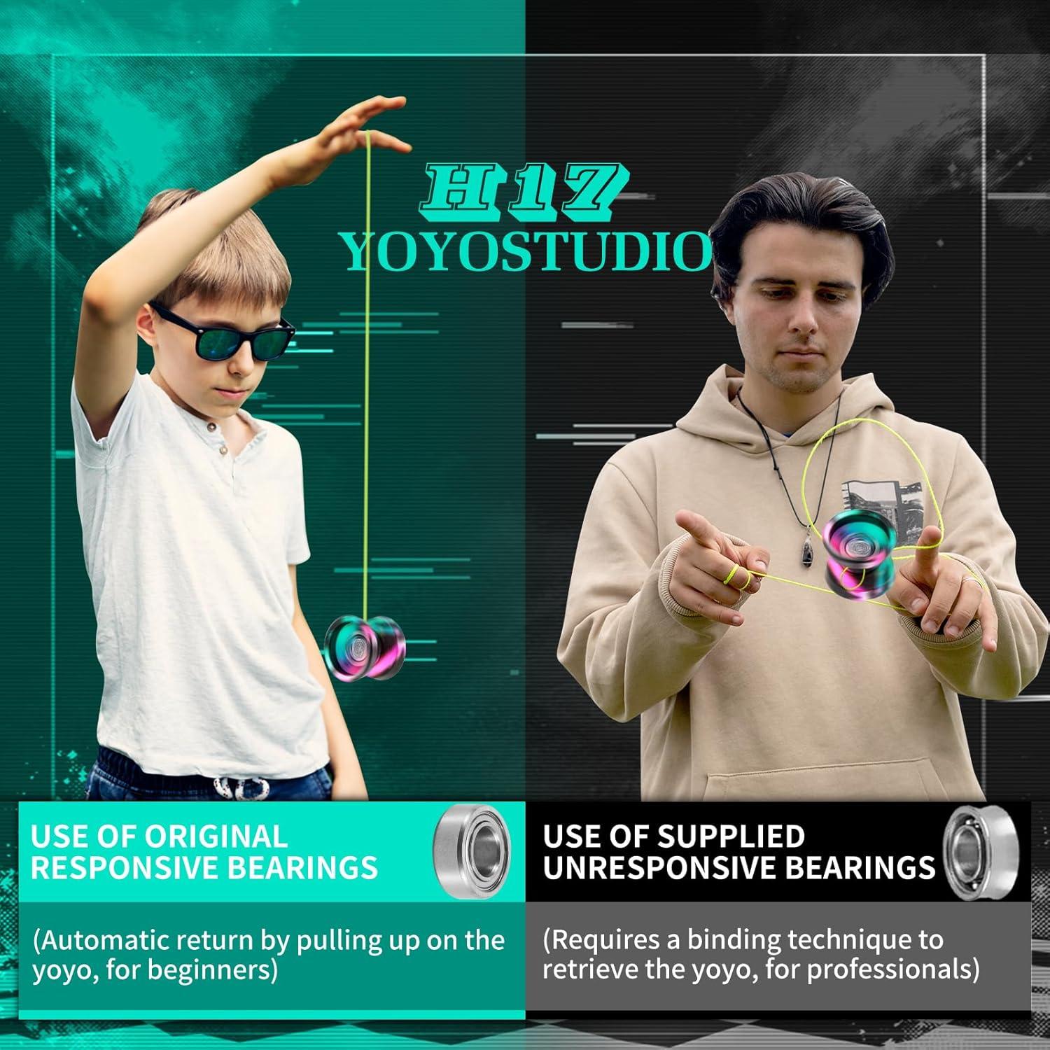 Yoyo Profesional YOYOSTUDIO H17 Metal 56mm para Trucos