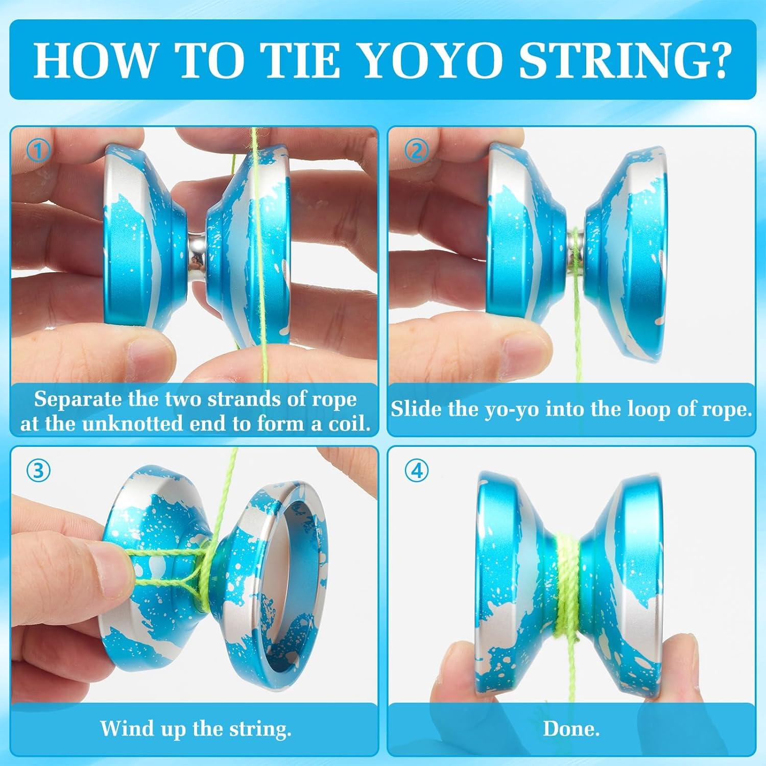 Yoyo Profesional YOYOSTUDIO H17 con Kit y Estuche Azul Plata