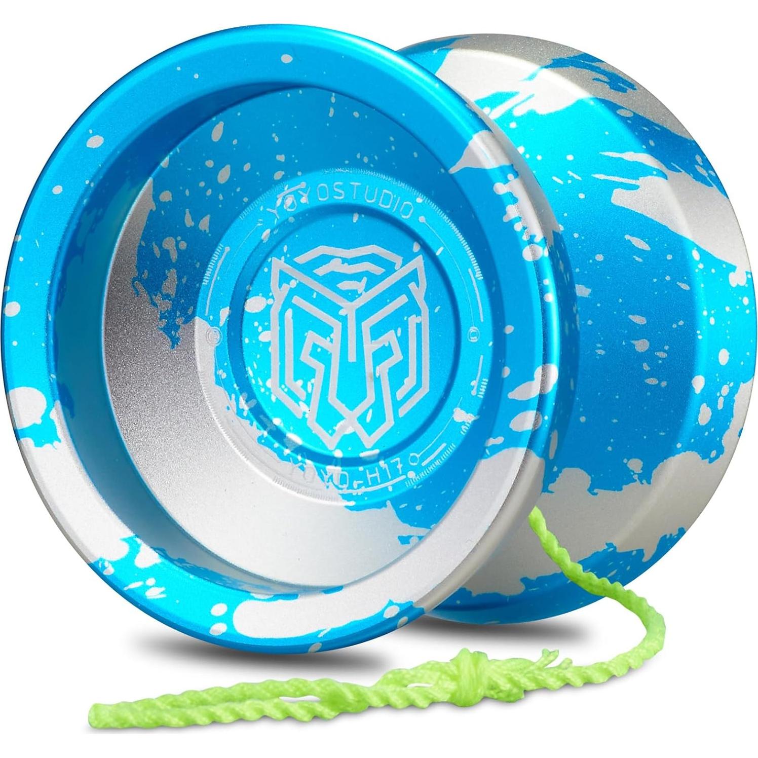 Yoyo Profesional YOYOSTUDIO H17 con Kit y Estuche Azul Plata