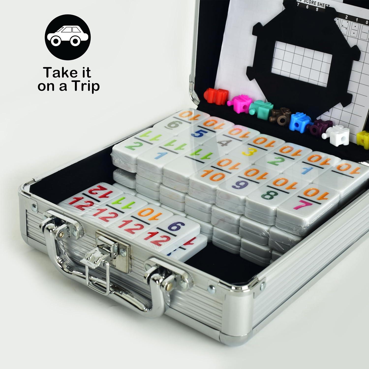 Dominó Doble 12 Doublefan con Estuche y 91 Fichas