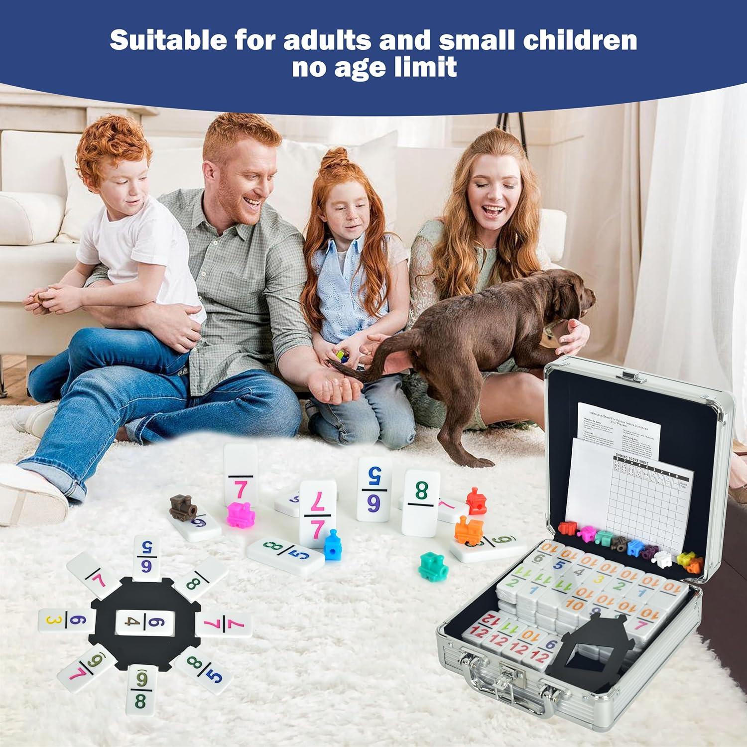 Dominó Doble 12 Doublefan con Estuche y 91 Fichas