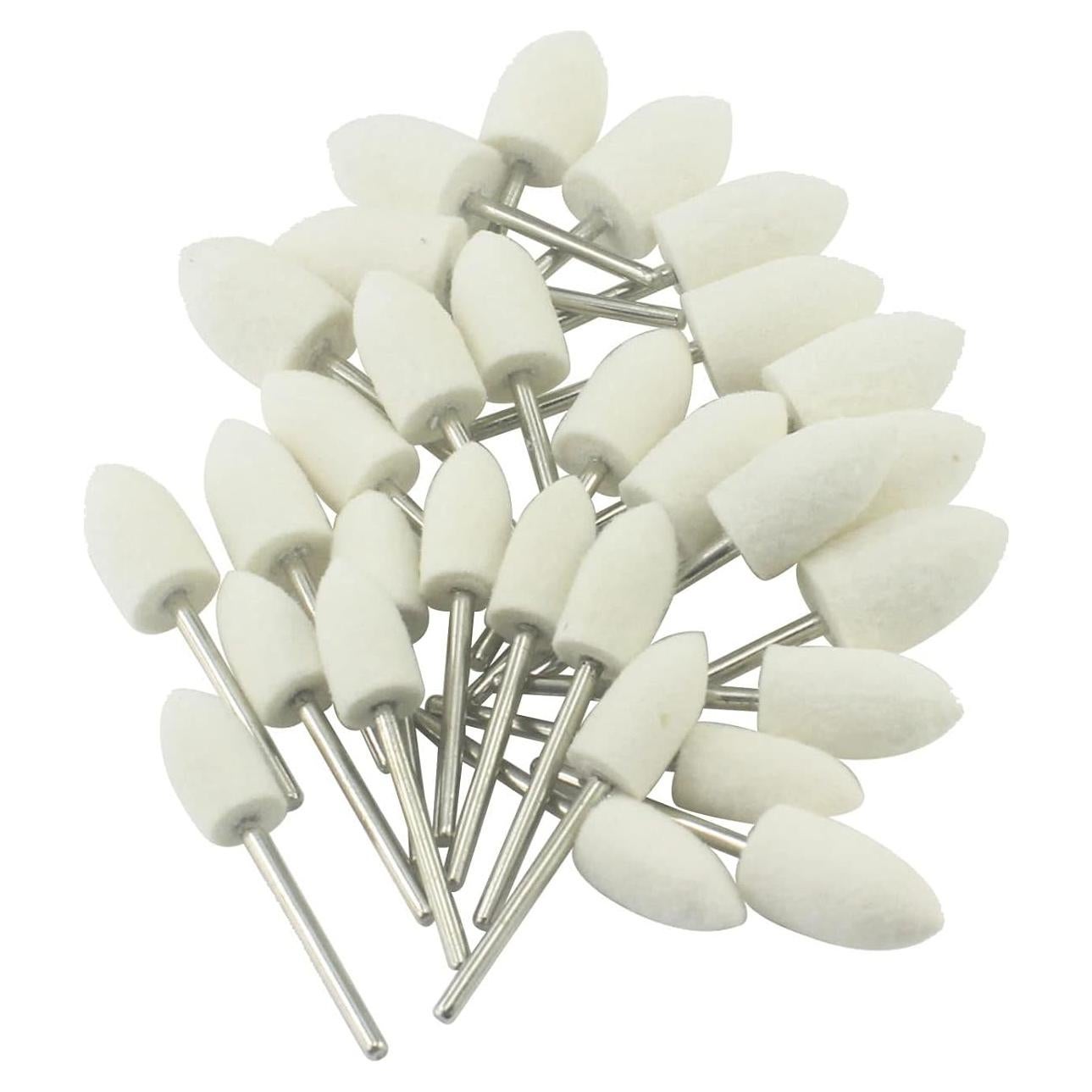 30 Puntas de Pulido de Fieltro Luo Ke Cono 8mm 10mm 12mm