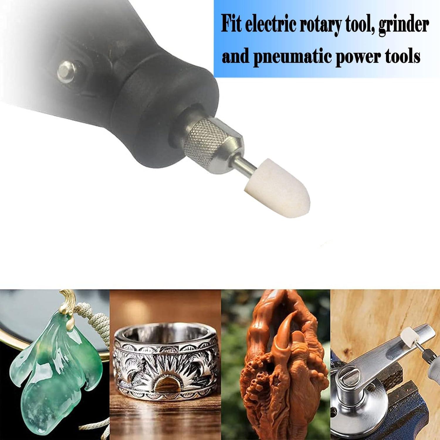 30 Puntas de Pulido de Fieltro Luo Ke Cono 8mm 10mm 12mm