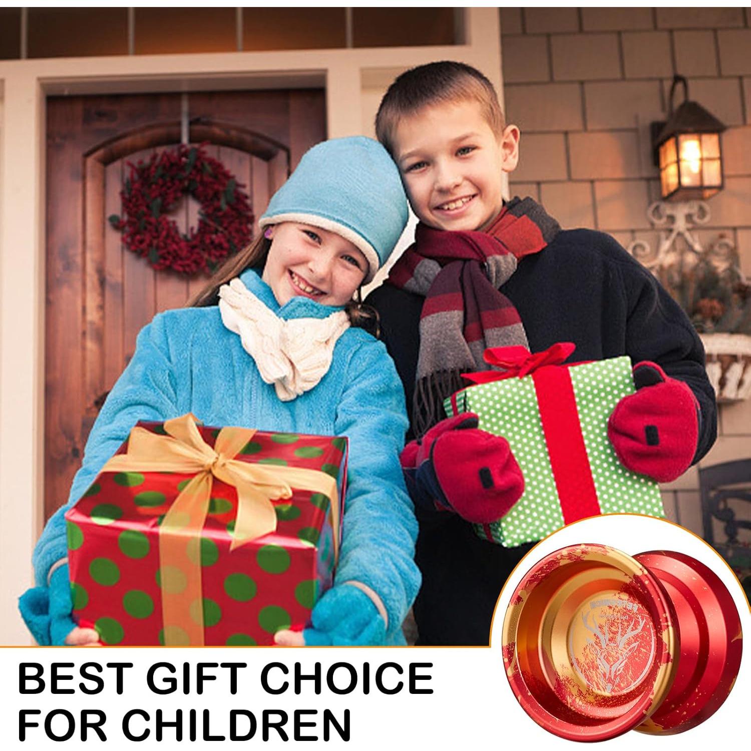 Yoyo Profesional FETESNICE LY001 Metal Rojo para Todos