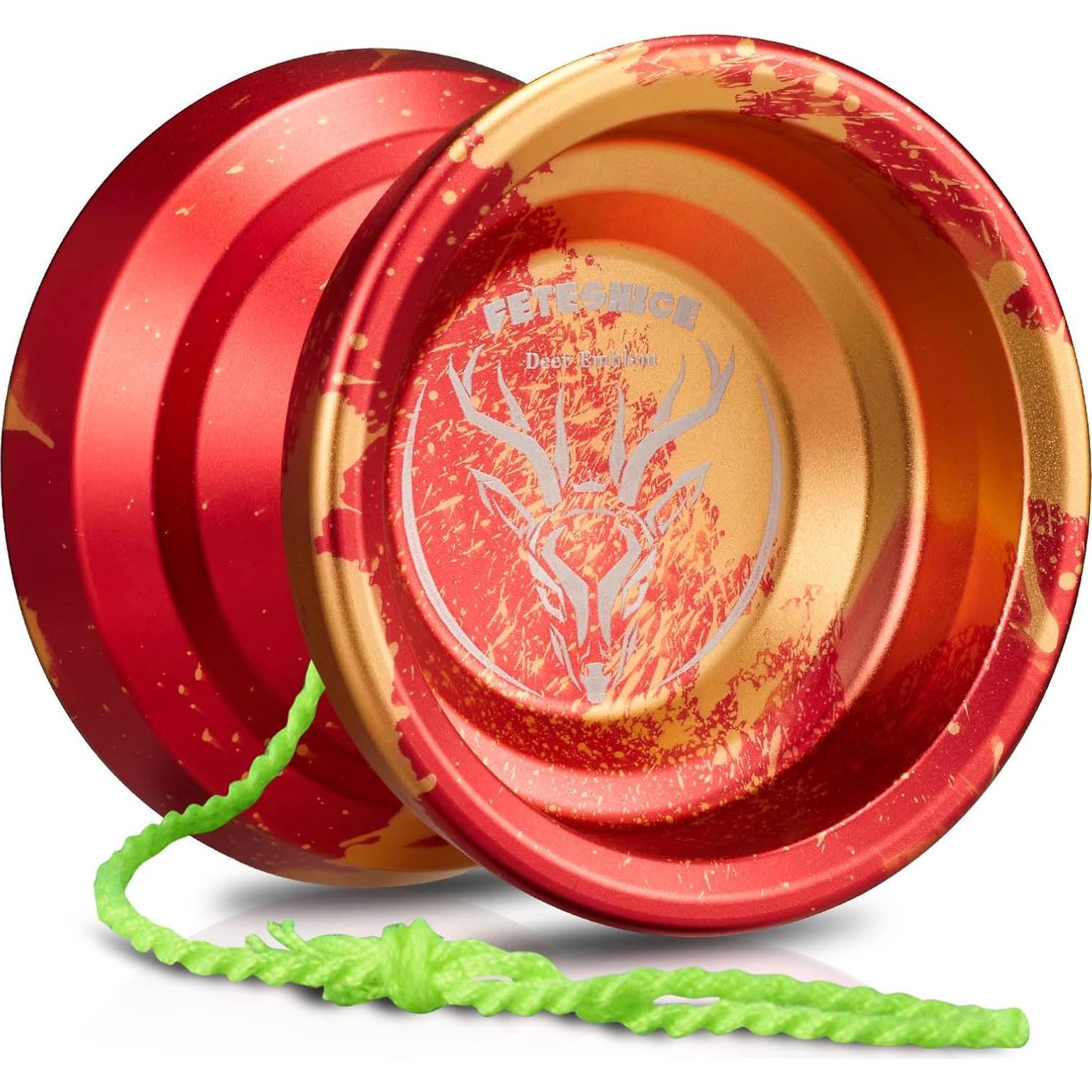 Yoyo Profesional FETESNICE LY001 Metal Rojo para Todos