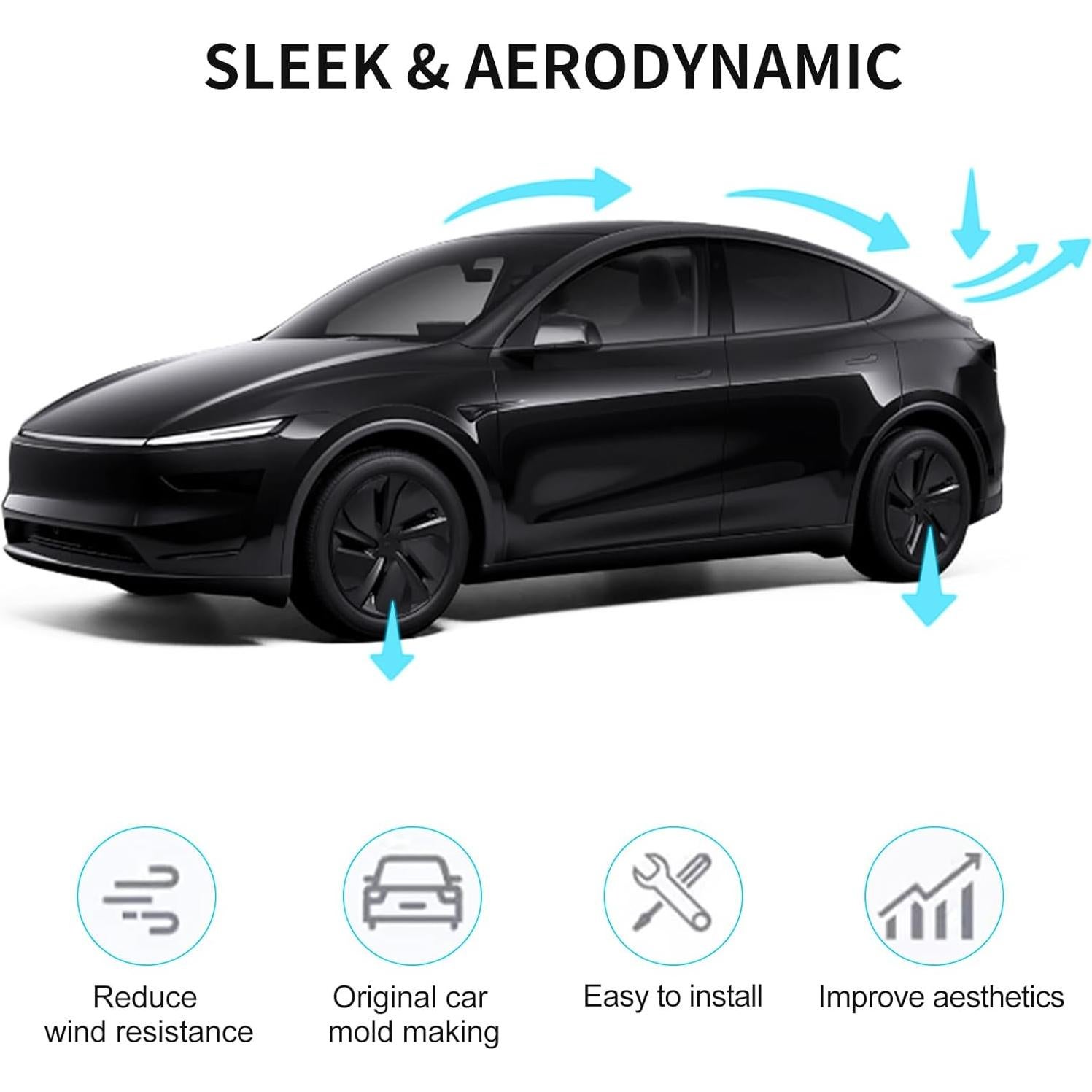 Alerón Trasero Fibra de Carbono Mate Tesla Model Y 2025-2026