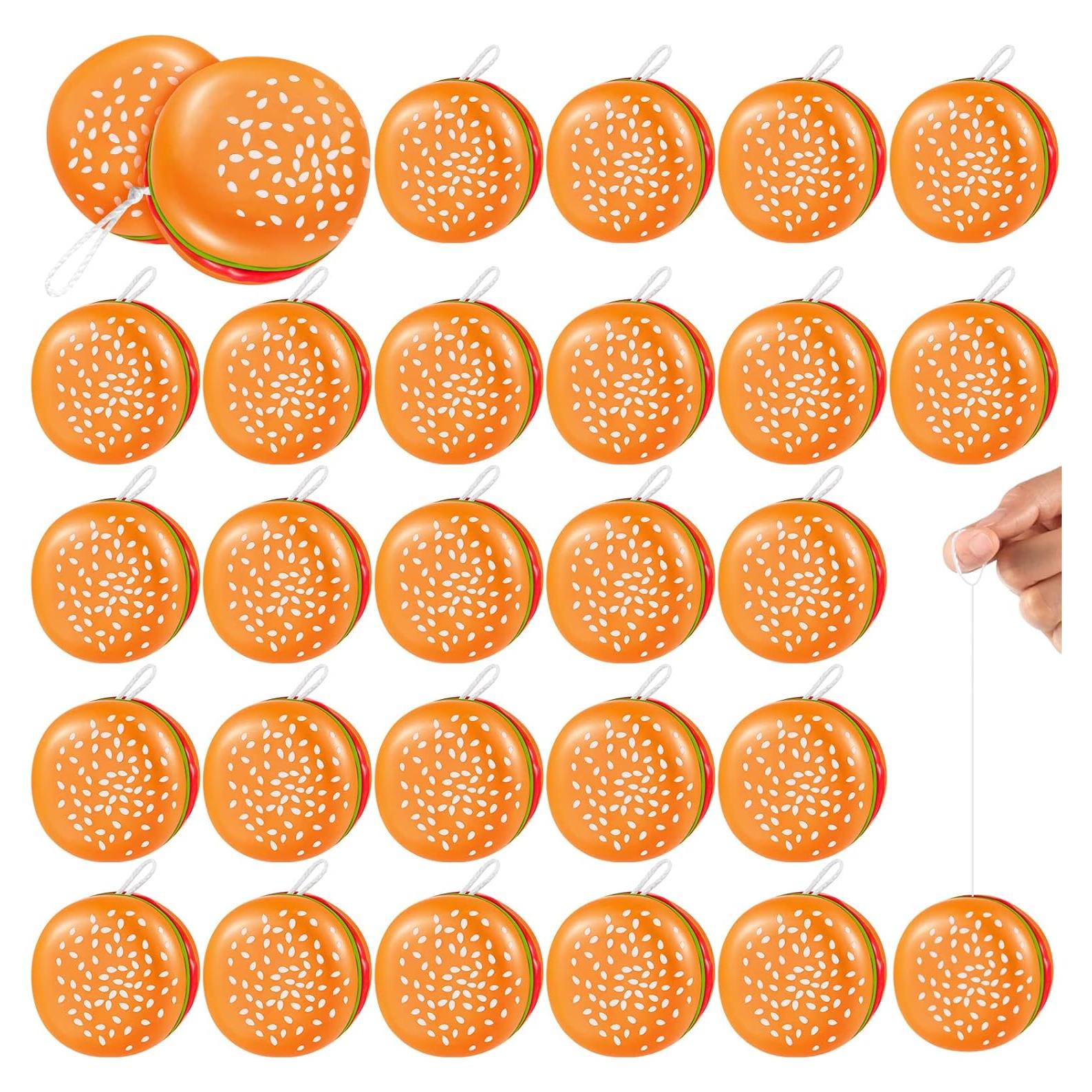 Leitee 24 Piezas Yo Yo Hamburguesa Juguetes para Fiesta