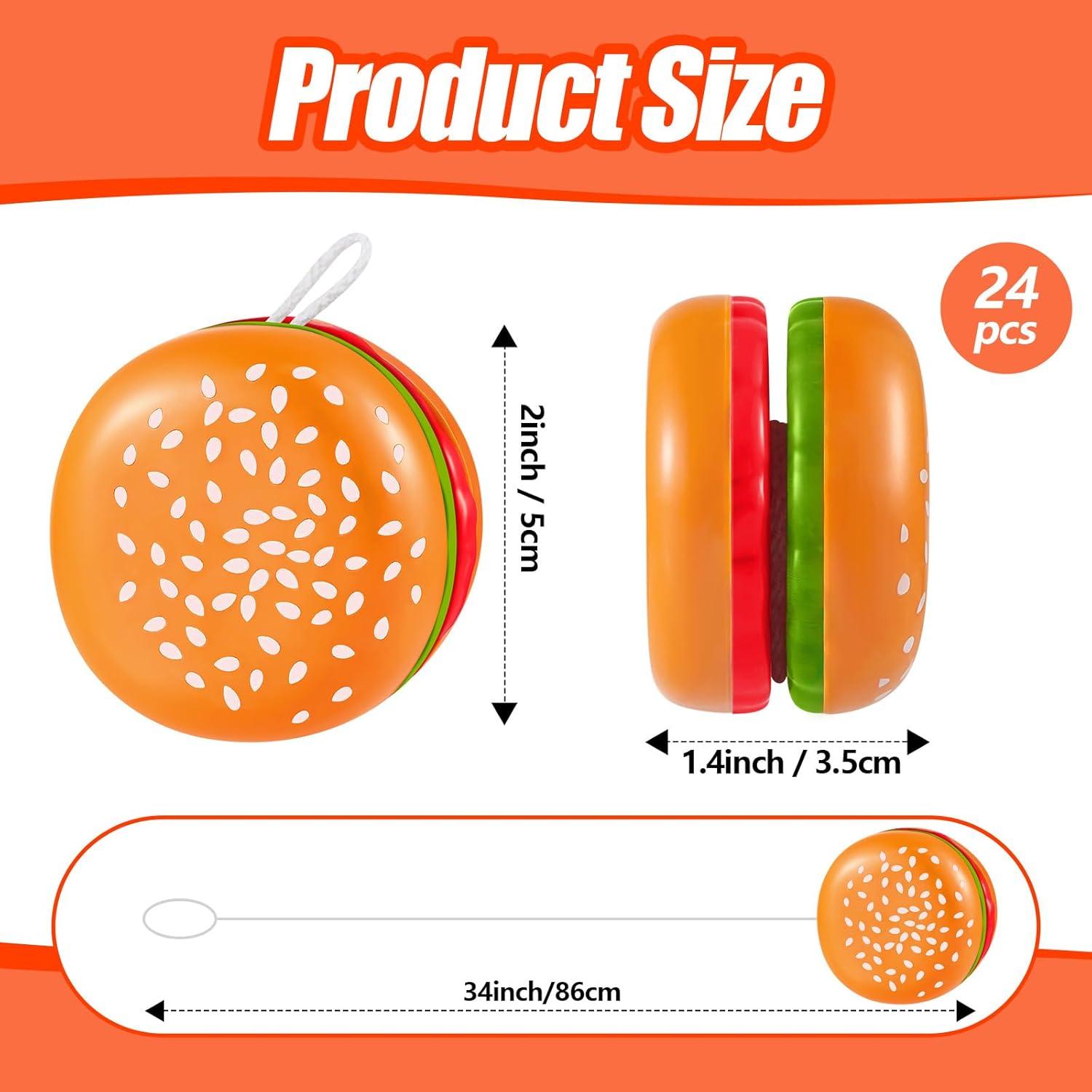 Leitee 50 Piezas Yo Yo Hamburguesa Juguetes para Niños