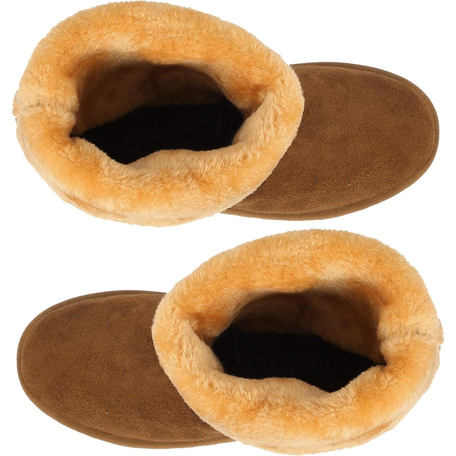 Botas de Nieve Moclever para Mujeres Castaño Impermeables