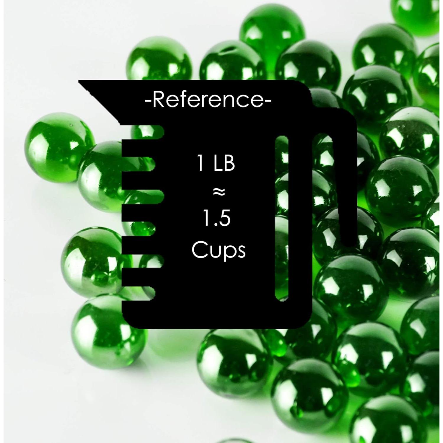 CYS EXCEL Gemas de Cristal Verde 28 lbs Decorativas