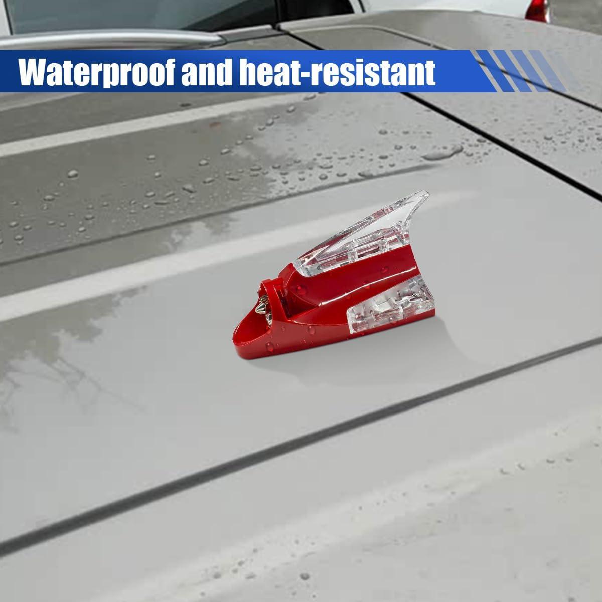 Luz LED de Techo YoRise para Coche - Aleta de Tiburón Rojo